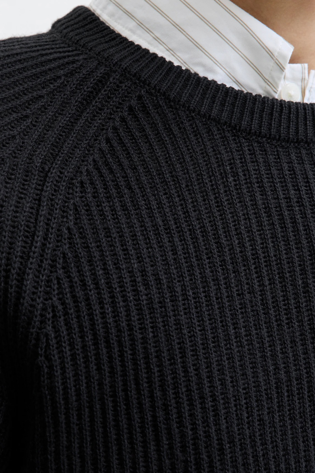 ژاکت کشی مردانه راسته آستین بلند | جک اند جونز Jack & Jones 12278916 - تصویر 5