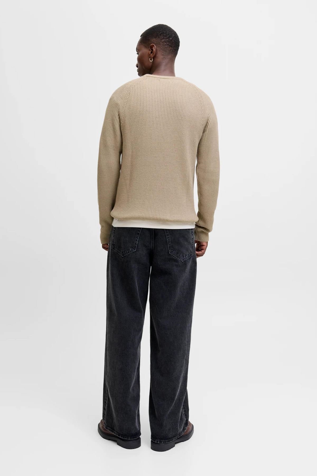 ژاکت کشی مردانه راسته آستین بلند | جک اند جونز Jack & Jones 12278916 - تصویر 2