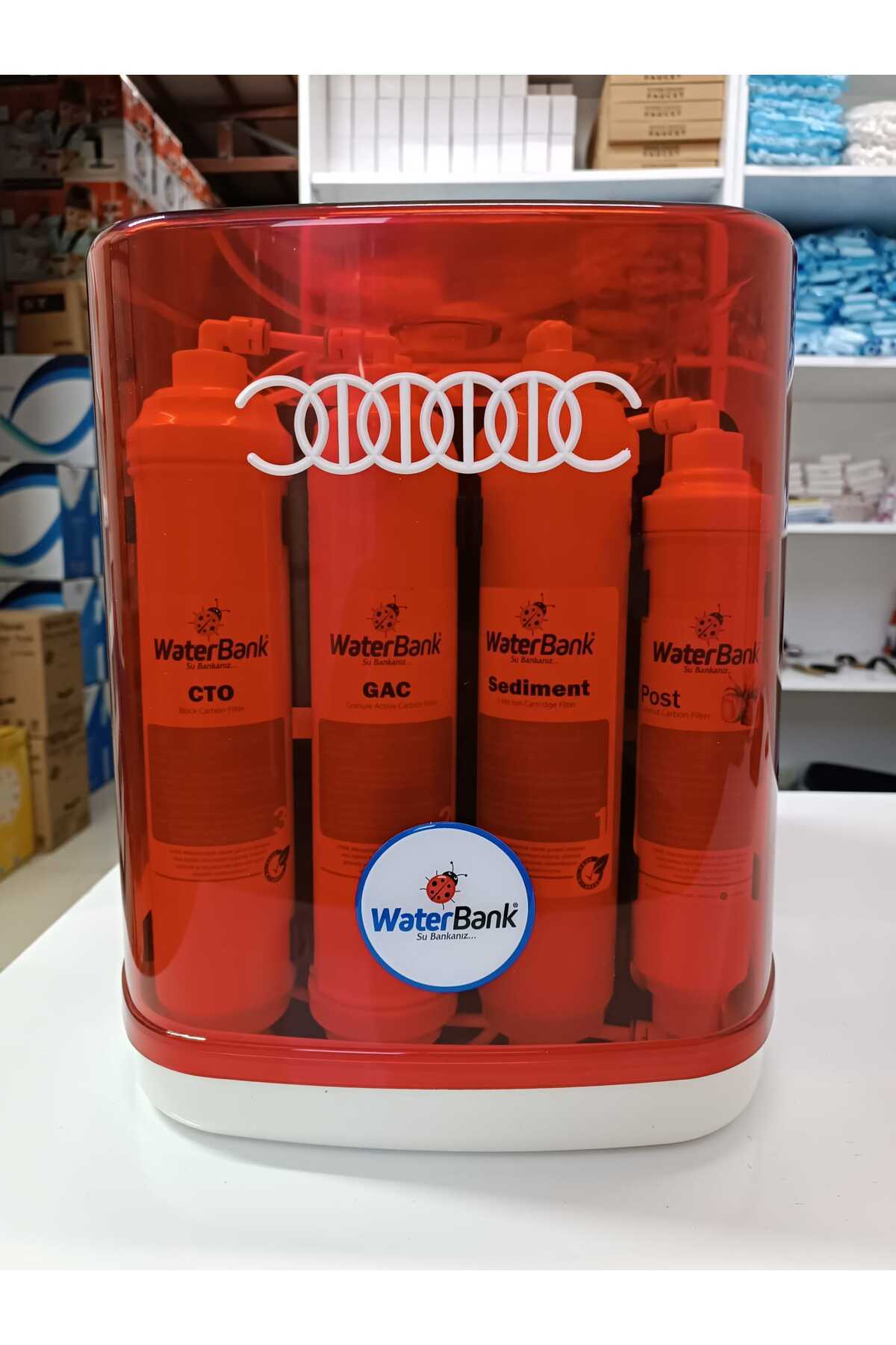 water bank WATERBANK Pompalı 5 aşamalı 12 Litre Çelik Tanklı Su arıtma cihazı