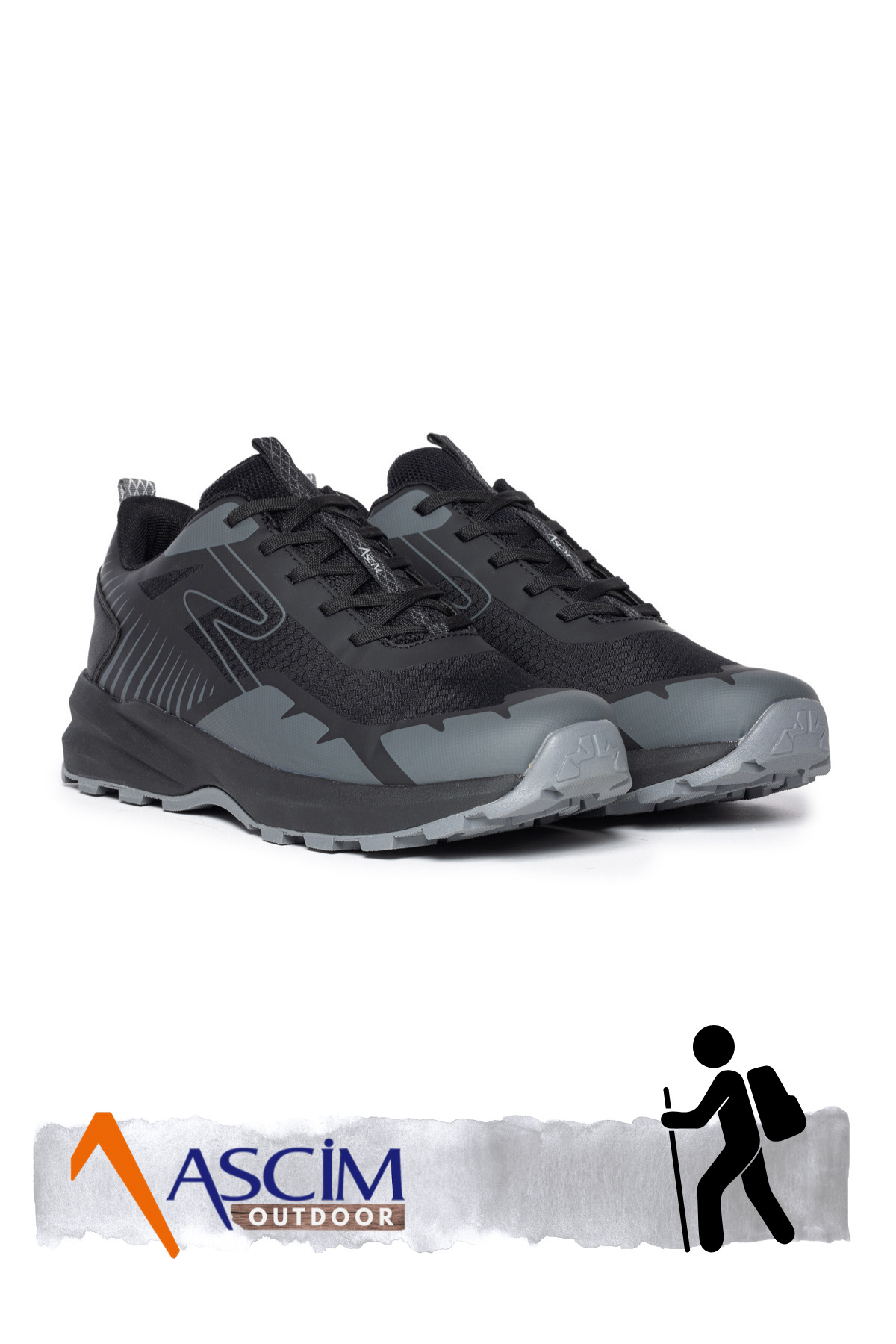 ASCİM Outdoor Spor Trekking Unisex Ayakkabı, Hafif, Nefes Alabilir, Kaymaz Taban görsel 5