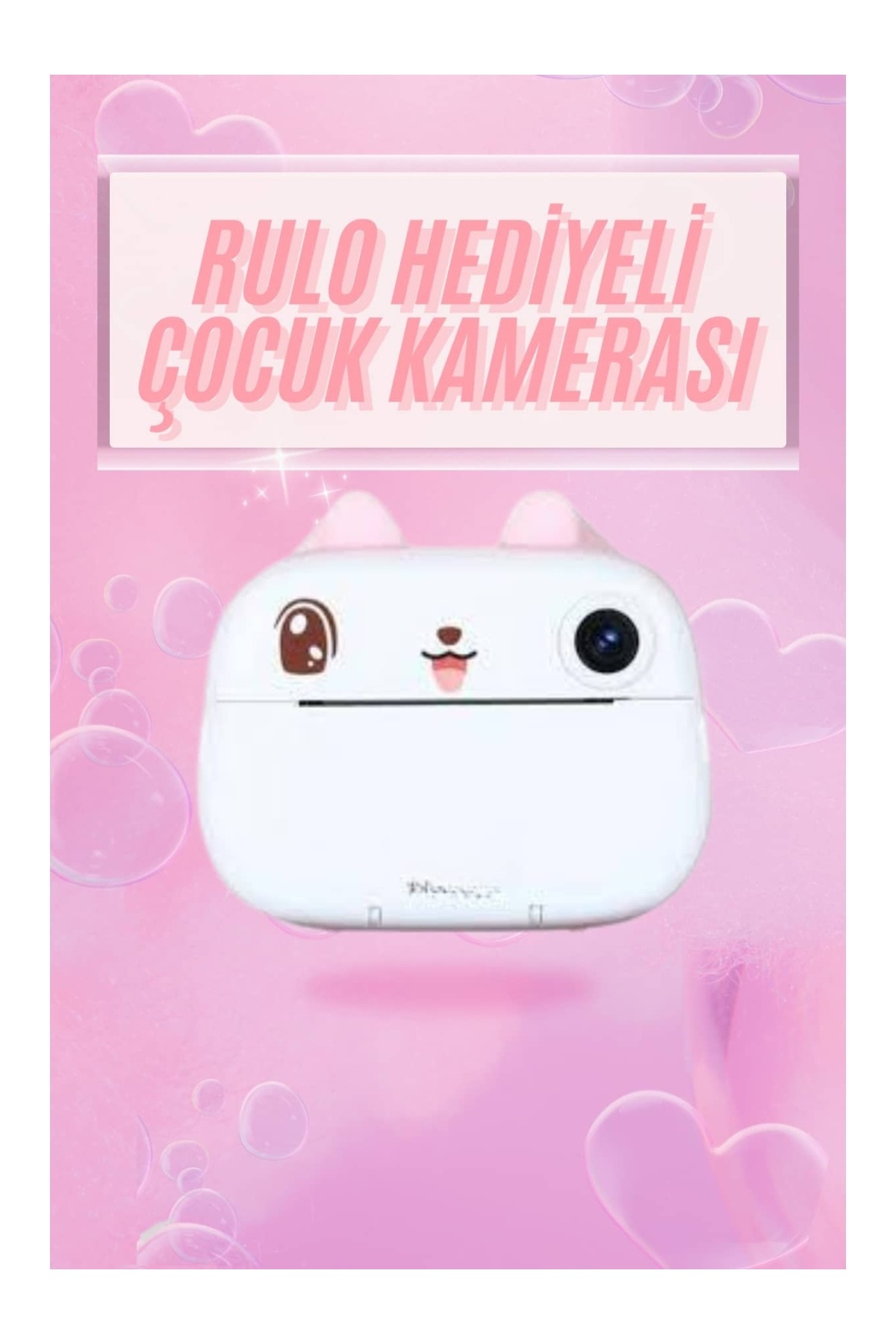 TeknoKesgin Çocuklar İçin Özel Fotoğraf Makinesi Farklı Desen Seçenekli 3 Adet Rulo