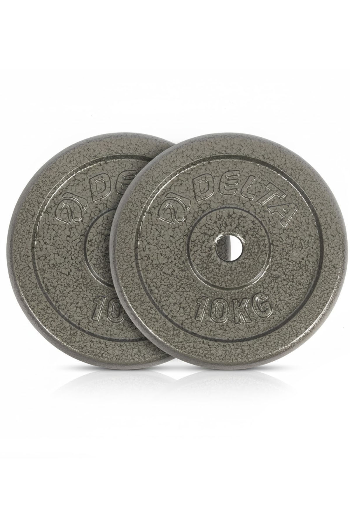 Delta Döküm Plaka Gri 10 KG x 2 Adet Toplam 20 Kg | Ağırlık Dambıl Plakası Dayanıklı ve Ergonomik Set