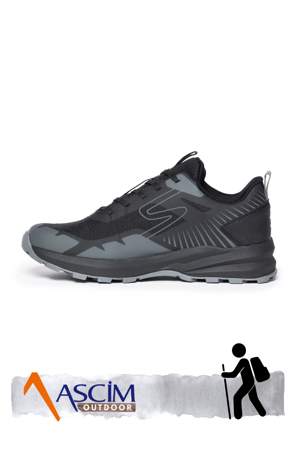 ASCİM Outdoor Spor Trekking Unisex Ayakkabı, Hafif, Nefes Alabilir, Kaymaz Taban görsel 3