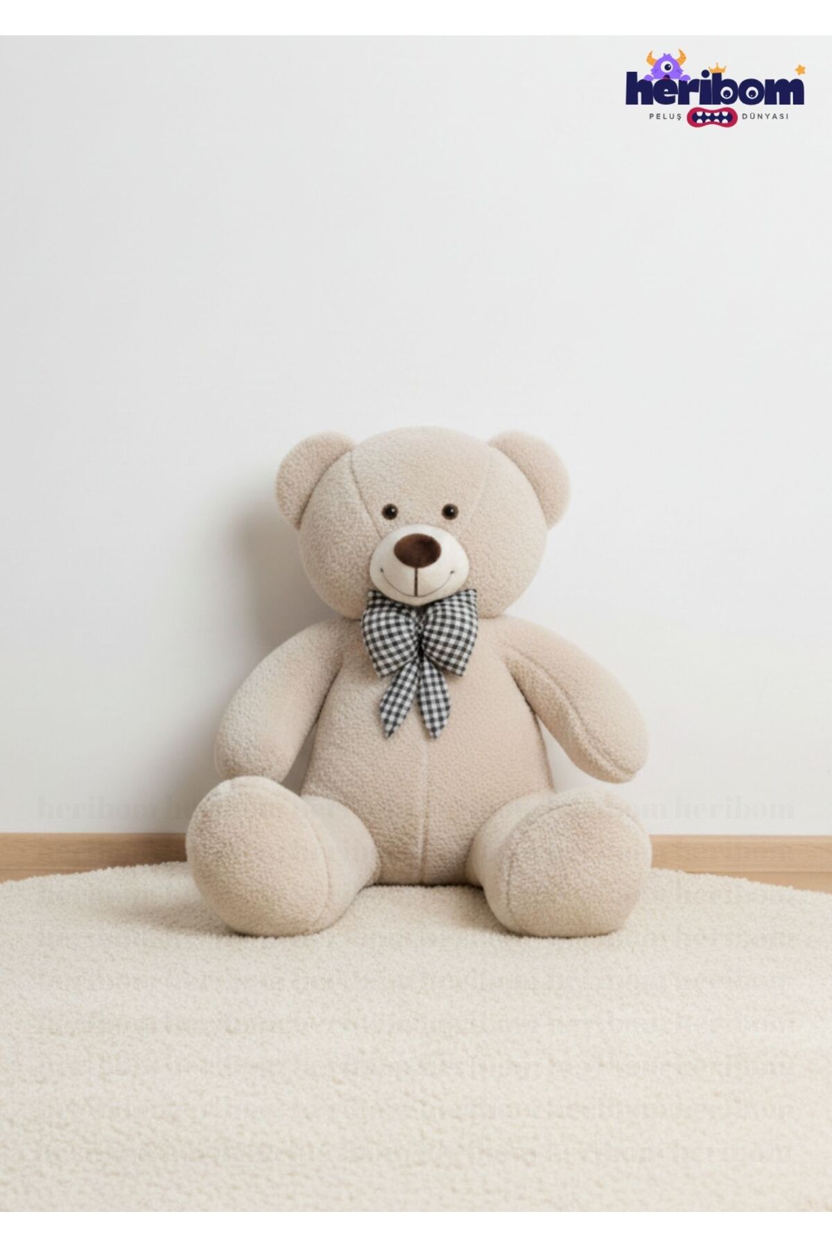 Heribom 90 Cm Peluş Ayı Büyük Boy - Sevgili Hediye- Doğum Günü Hediyesi fotoğrafı 3 (önizleme)