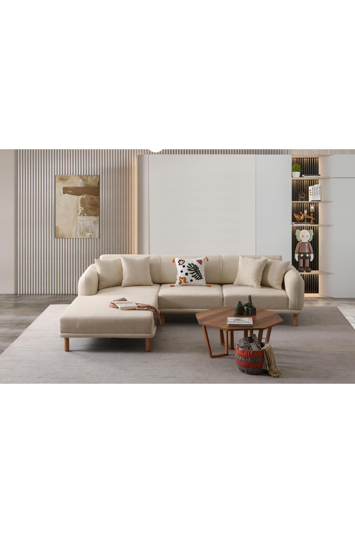 Ak sofa STELLA SOL KÖŞE TAKIMI