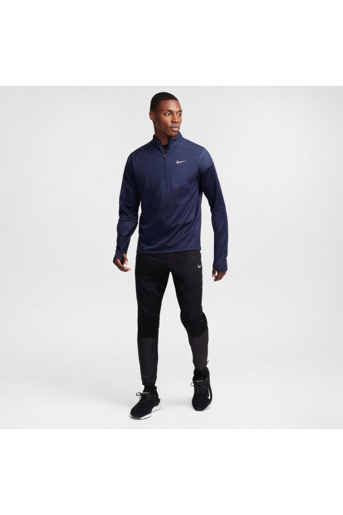 سویشرت ورزشی مردانه Therma-Fit Repel Sphere Element مدل Winter Running به رنگ سرمه‌ای، مدل fz1115-45 نایکی سویشرت Nike