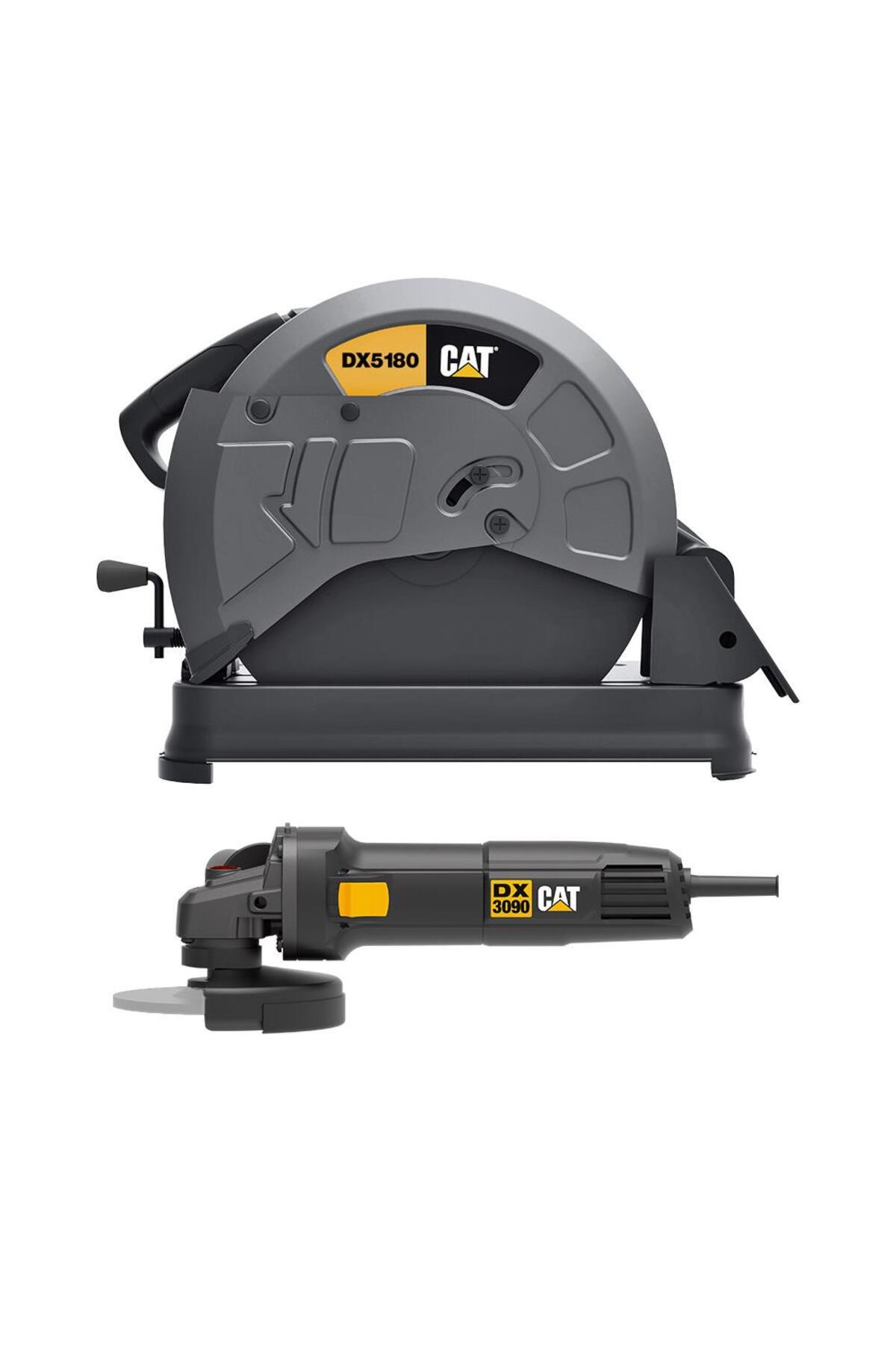 Cat DX5180SET 2400Watt 355mm Profesyonel Profil Kesme + DX3090 720Watt 125mm Profesyonel Avuç Taşlam