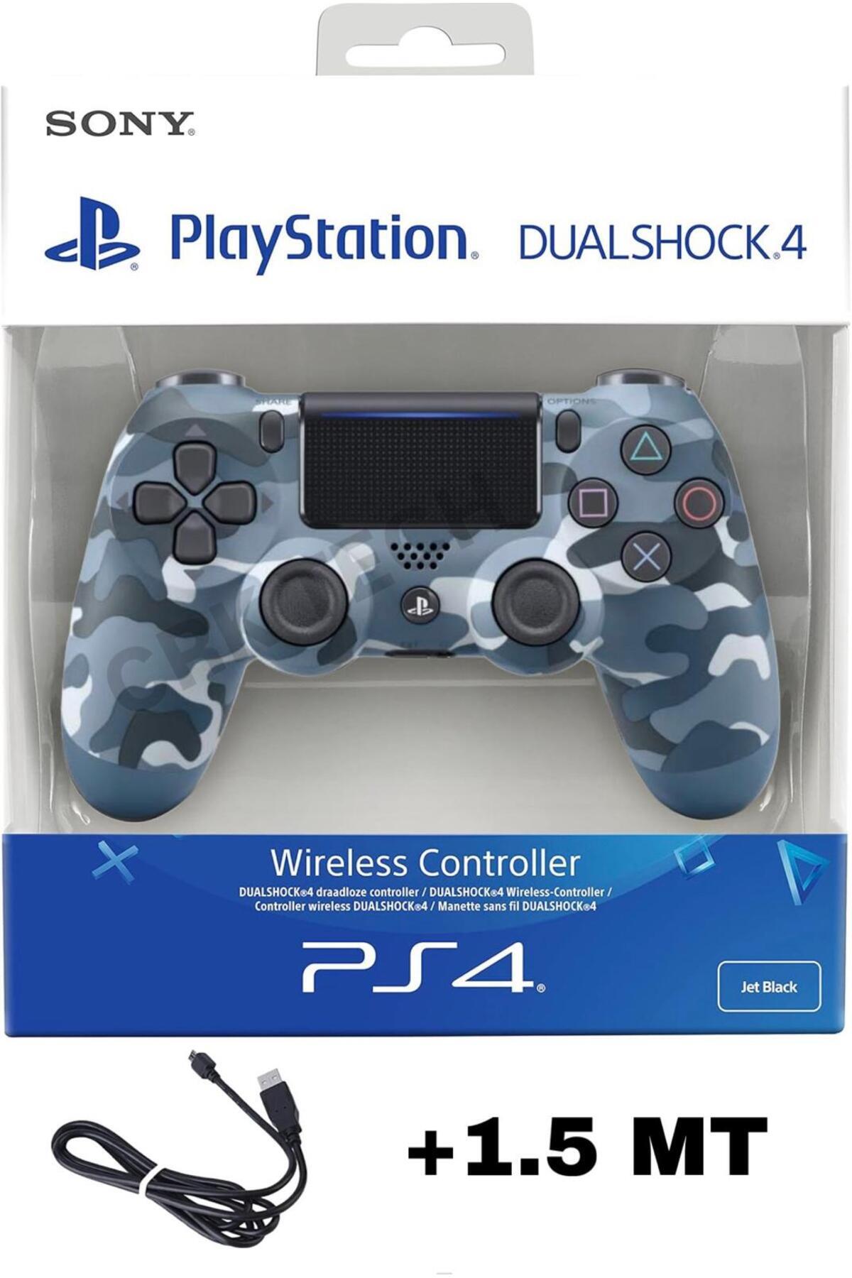CRK TECH Playstation DualShock 4 Uyumlu V2 Yenilenmiş Ps4 Oyun Kolu Pc + Ps4 (1.5MT ŞARJ KABLOSU)