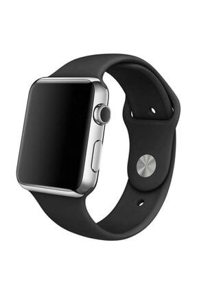 Apple Watch 42 Mm Seri 1 2 3 Silikon Kordon Kayış - Siyah AW42-SYH