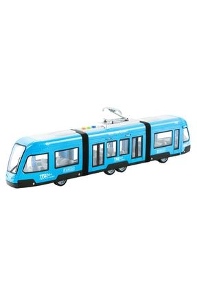Oyuncak Tramway Sesli Işıklı Açılır Kapılı 43cm. Oyuncak Hızlı Tren Mavi TL-0196