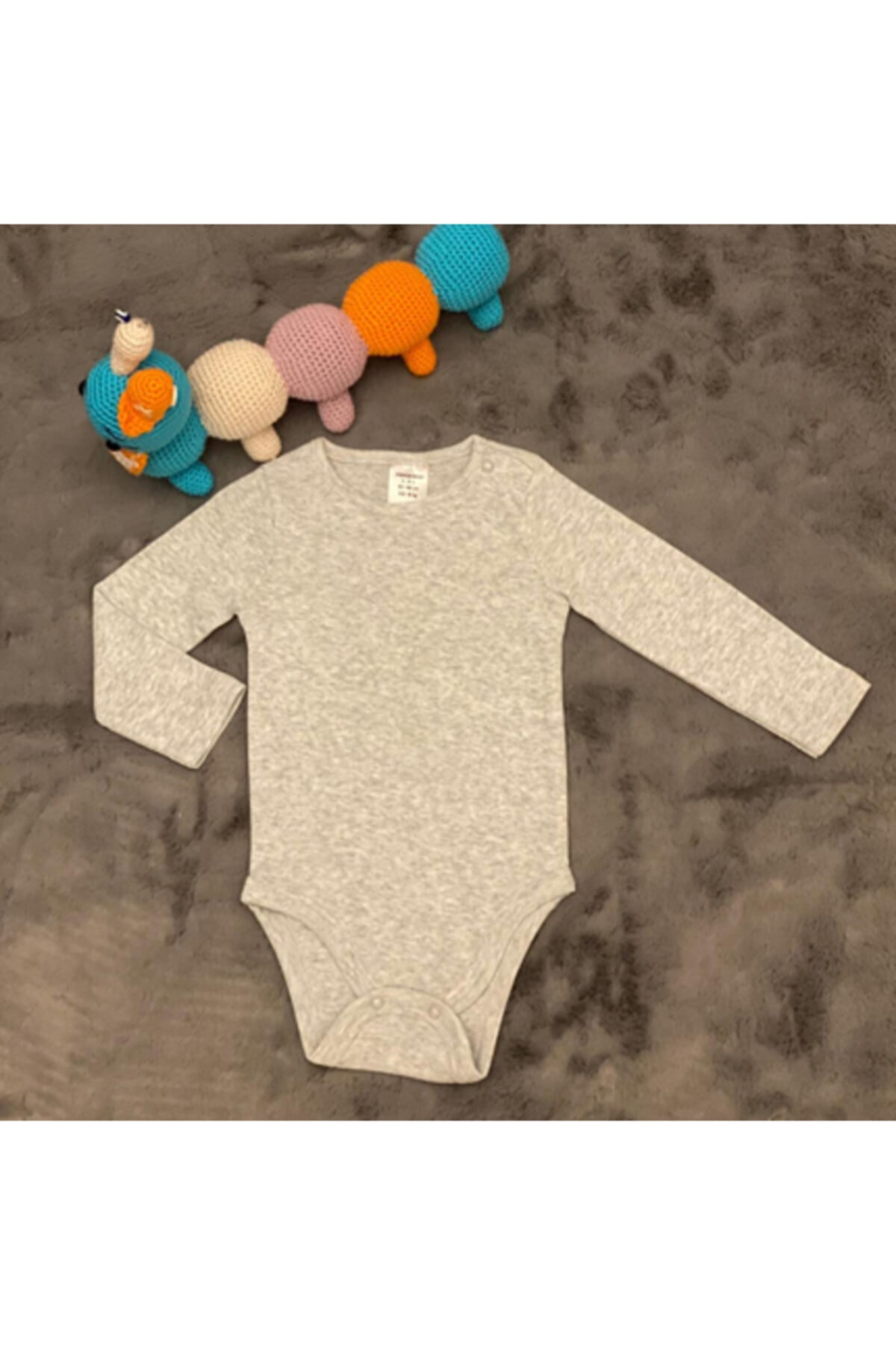 بادی نوزادی پسرانه خاکستری PİEROSBABY | 8.68343E+12 اورجینال - تصویر 3