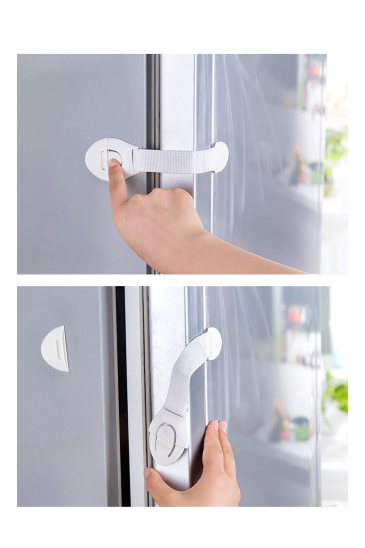 İdeal Baby Çocuk Çekmece Kilidi Ve Dolap Kilidi Bebek Güvenlik Koruma Kilidi Koruyucu Kilit 10 Adet fotoğrafı 7 (önizleme)