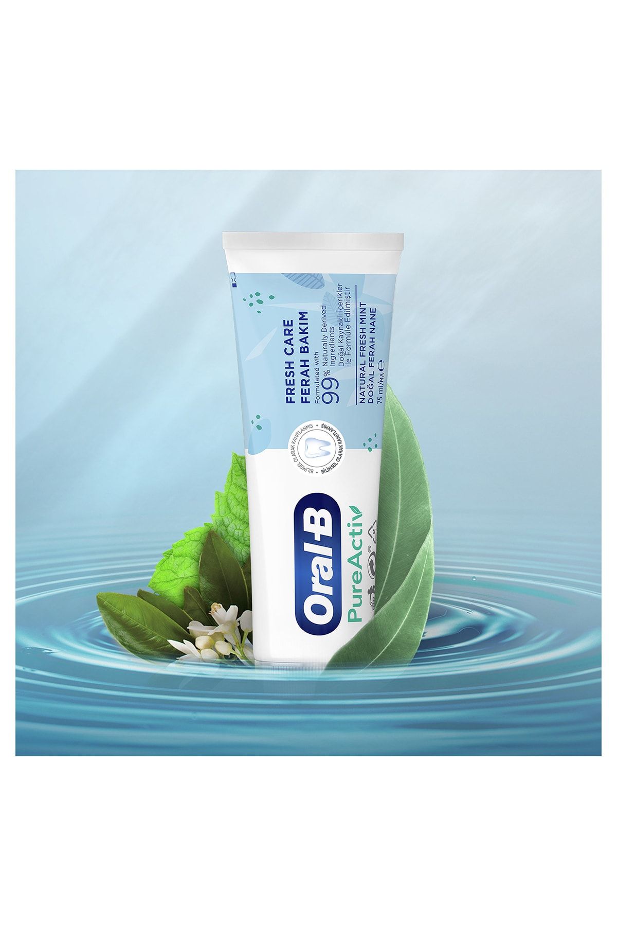 Oral-B-Pureactiv Refreshing Care Toothpaste 75 ml - 99% from Natural Components 8