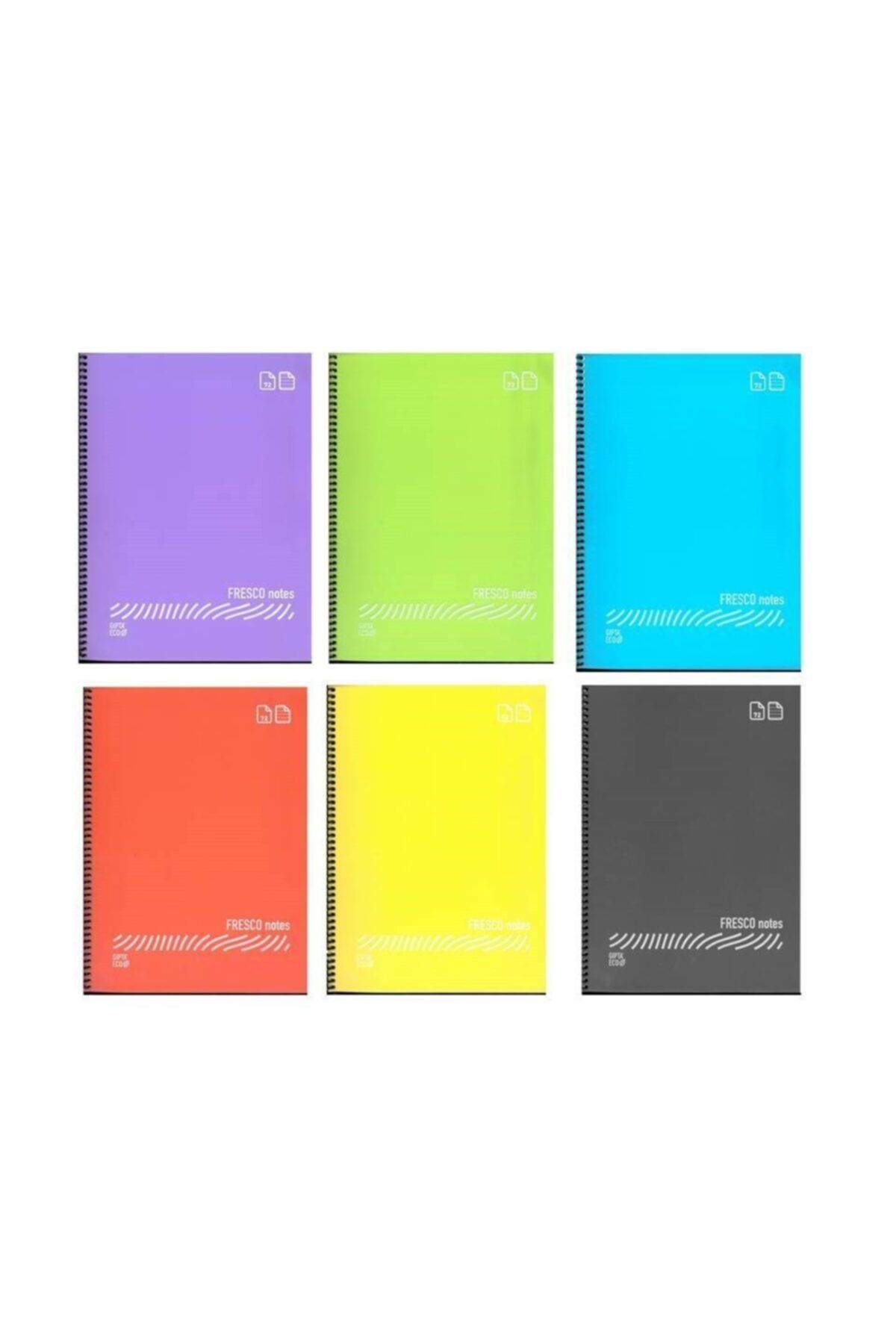 Gıpta-Fresco Spiral A4 72 Sheets Lined Notebook (1 Piece) 1