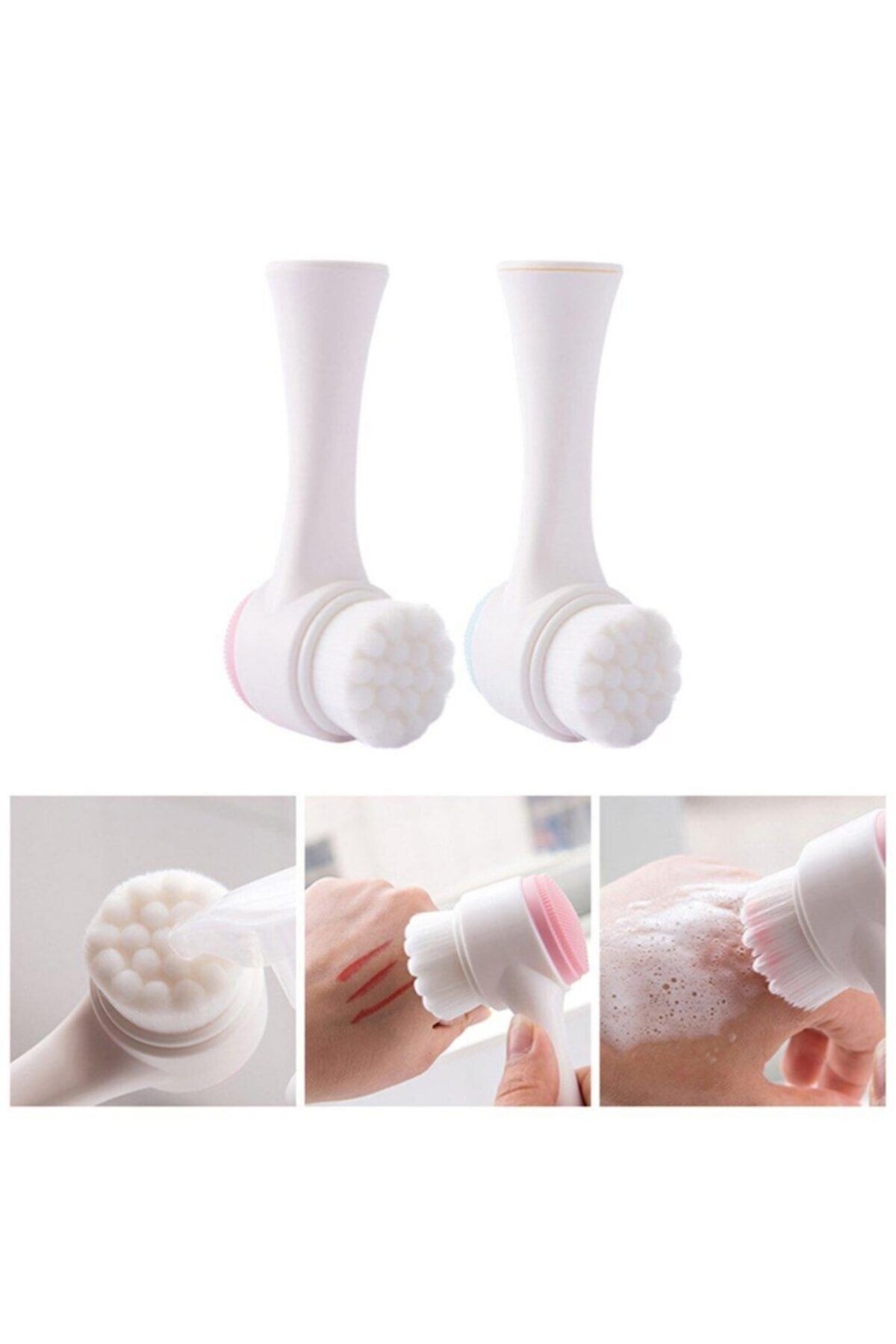 Buffer-Double Sided Skin Cleansing Brush and Silicone Blackhead Removal Apparatus 3