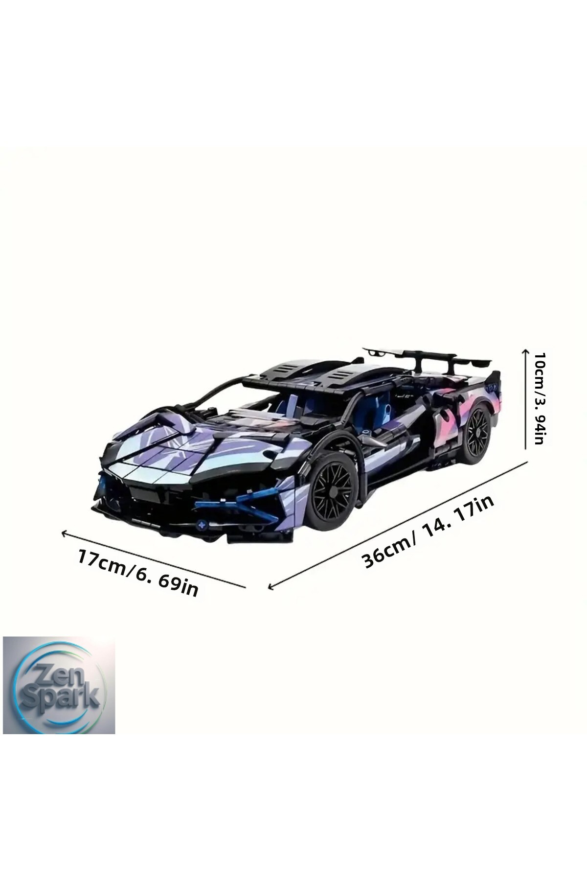 مجموعه بلوک‌های ساختنی مدل خودروی اسپرت ۱۳۱۴ قطعه‌ای در مقیاس ۱:۱۴ – اسباب‌بازی ساختنی کلکسیونی بزرگسالان