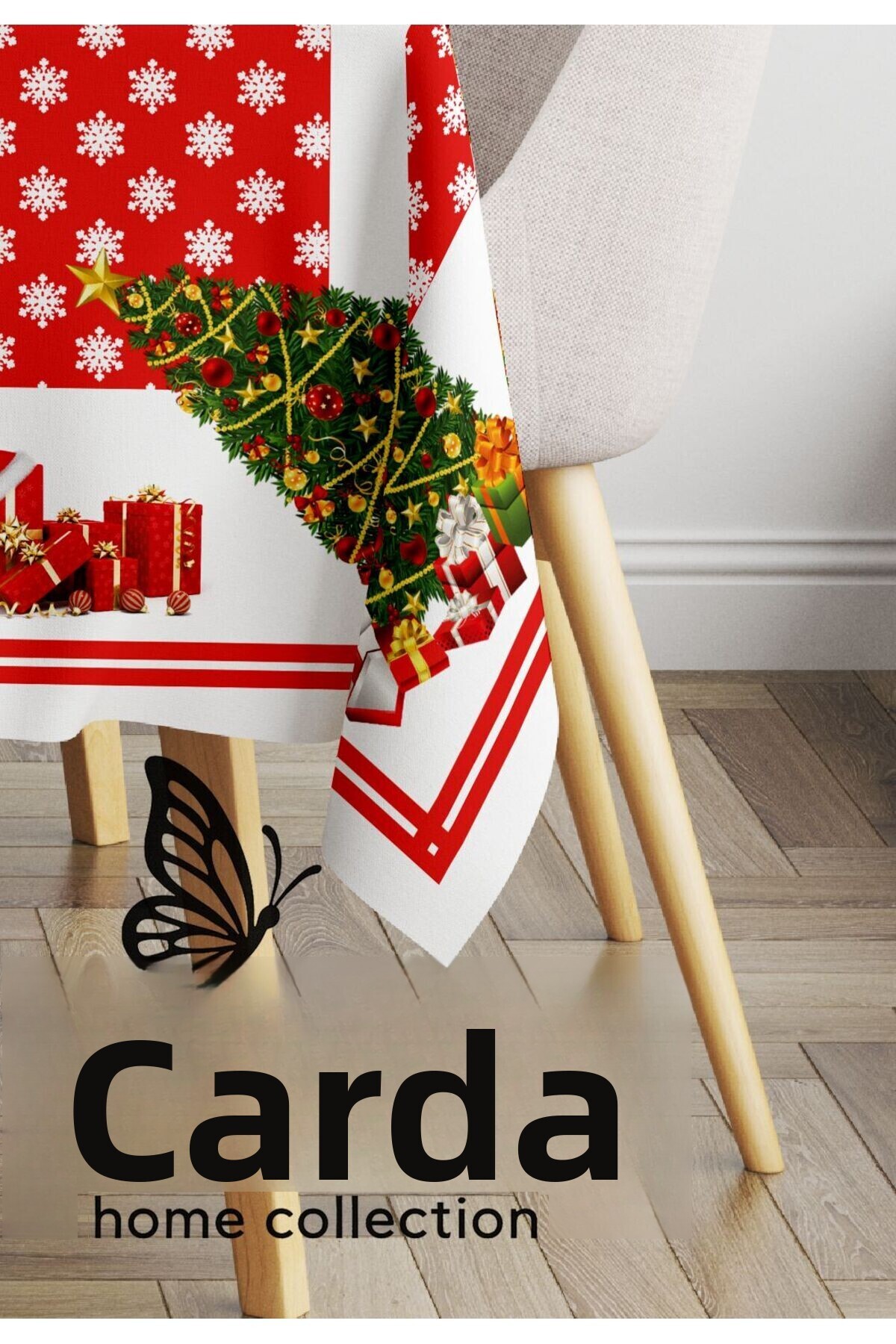 Cardea Home Collection Καλά Χριστούγεννα Snowflake 2024