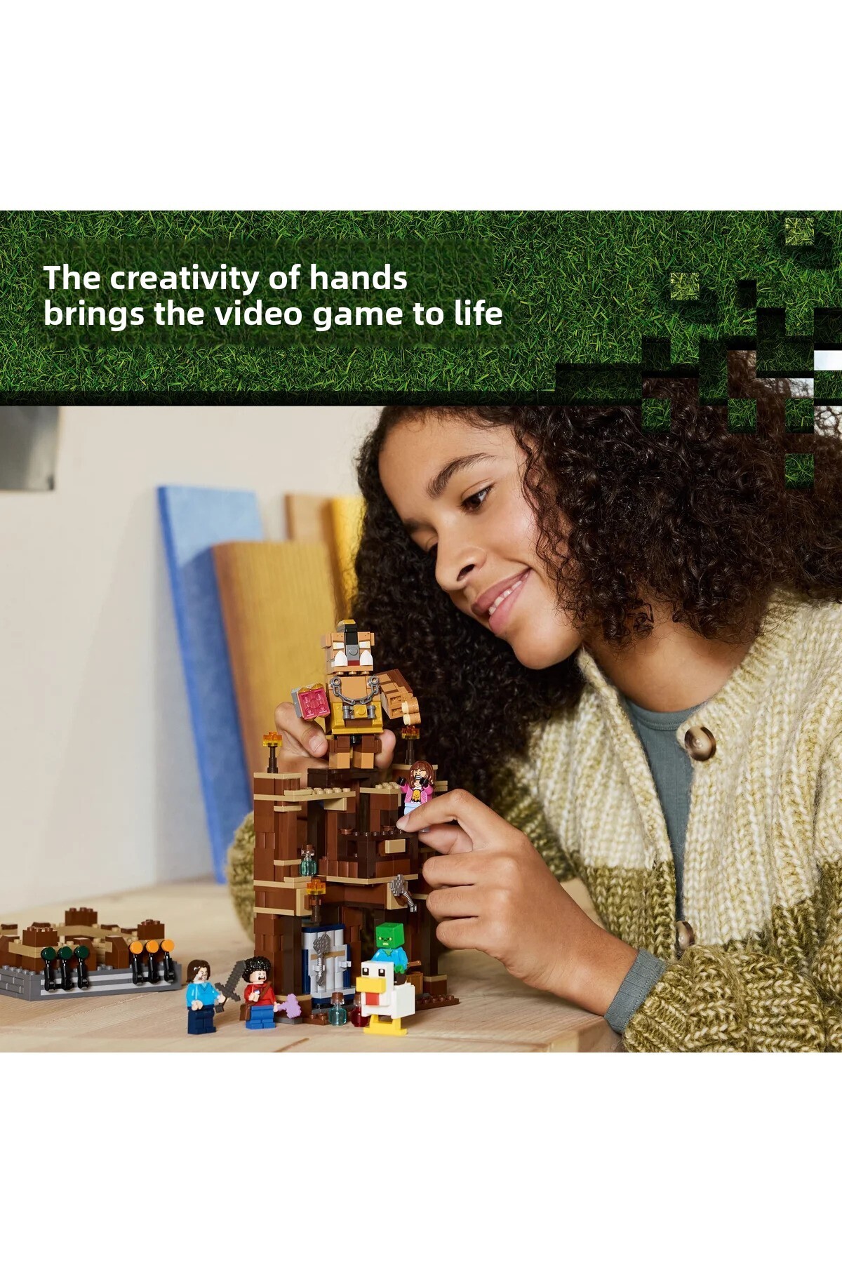 ® ماینکرفت ® حلقه‌ی مبارزه عمارت جنگلی 21272 – ست ساختنی خلاقانه ۱۰+ (۴۹۱ قطعه)