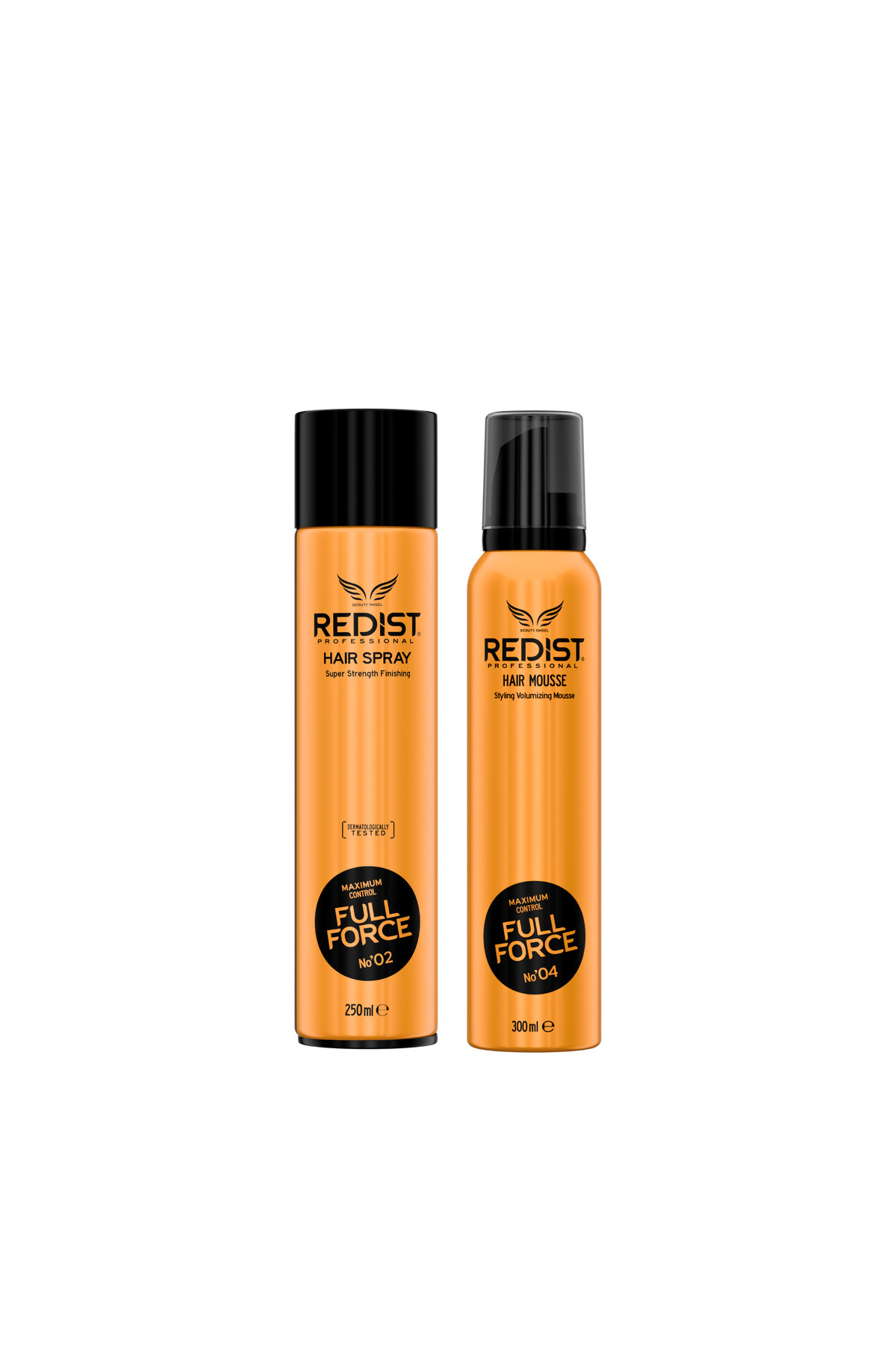 Redist Redıst Sac Spreyı Full Force 250 ml - Redıst Sac Kopugu Full Force 300 ml Set — SET SP-2