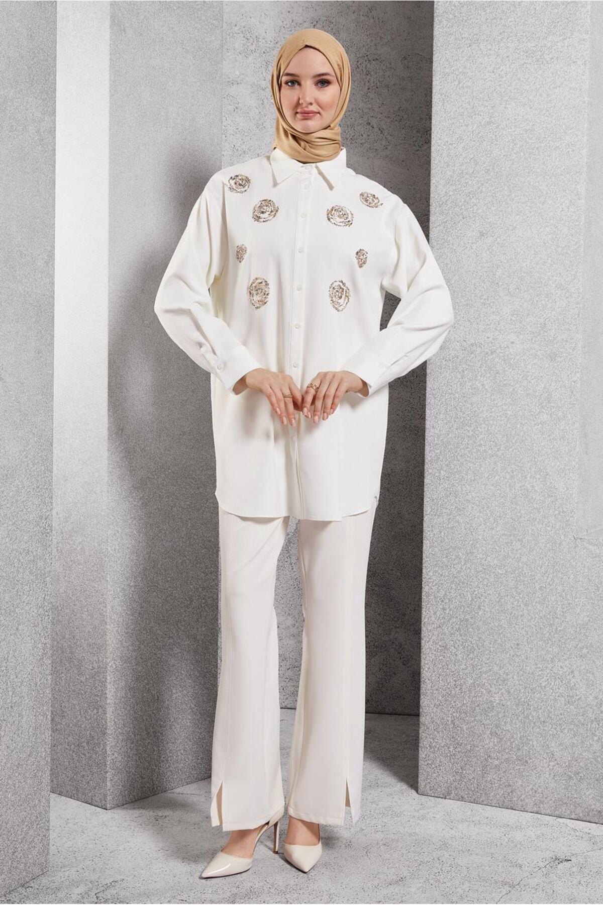 آلوینا تونیک مهره دوزی شده ۴۵۰۴۹ آلوینا تونیک مهره دوزی شده ۴۵۰۴۹