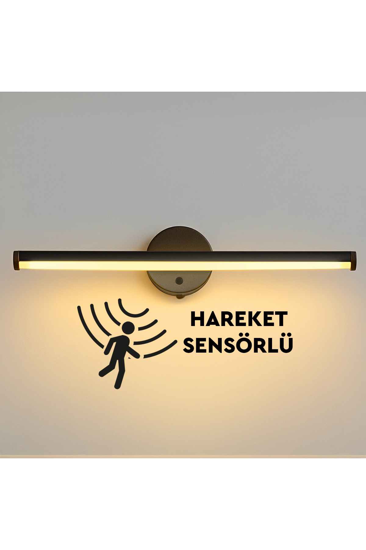Nobbystar Sök-Tak Sensörlü Günışığı Yapışkanlı Pilli Led Aplik 38cm