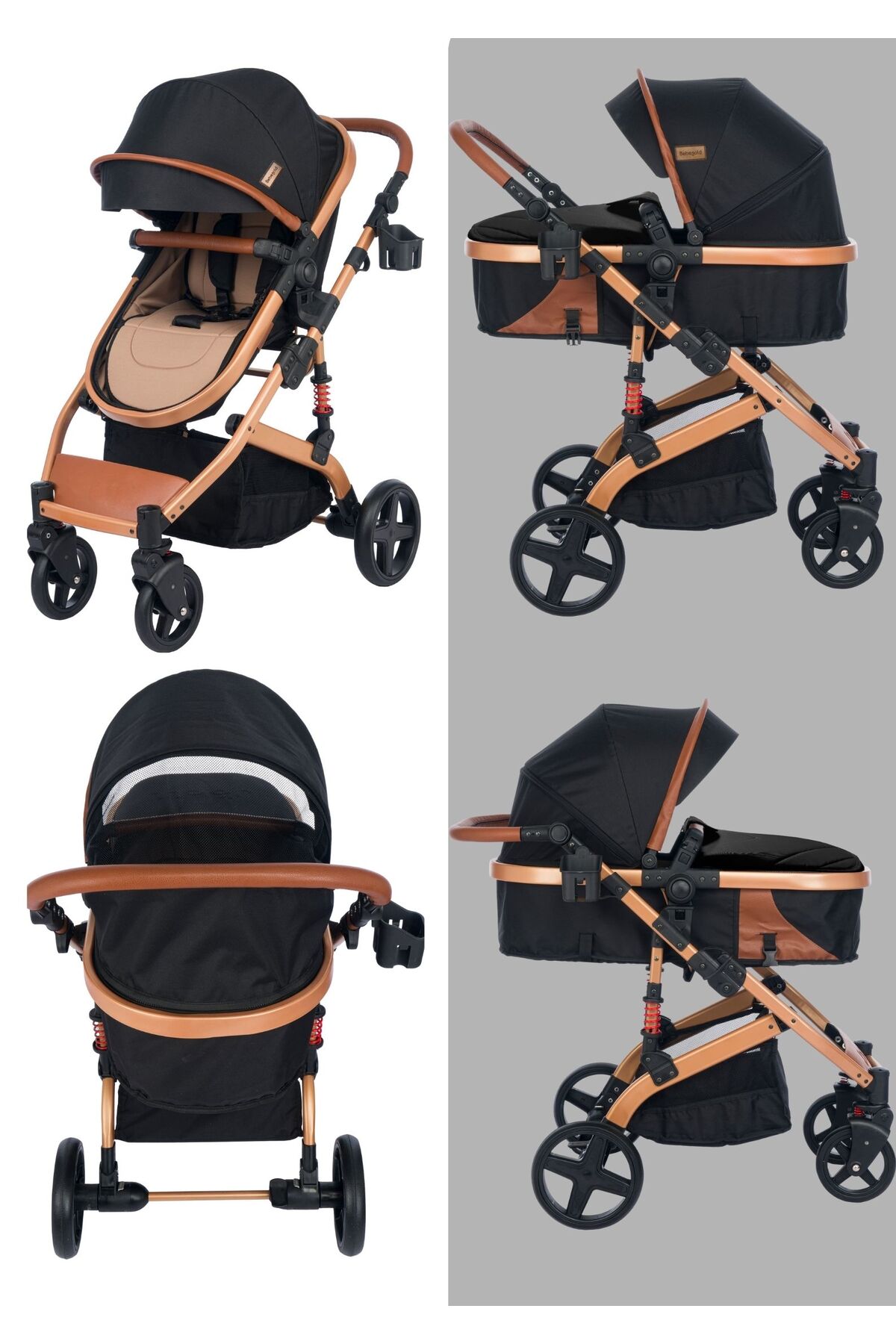 BEBEGOLD Truva Travel Sistem Bebek Arabası fotoğrafı 2 (önizleme)