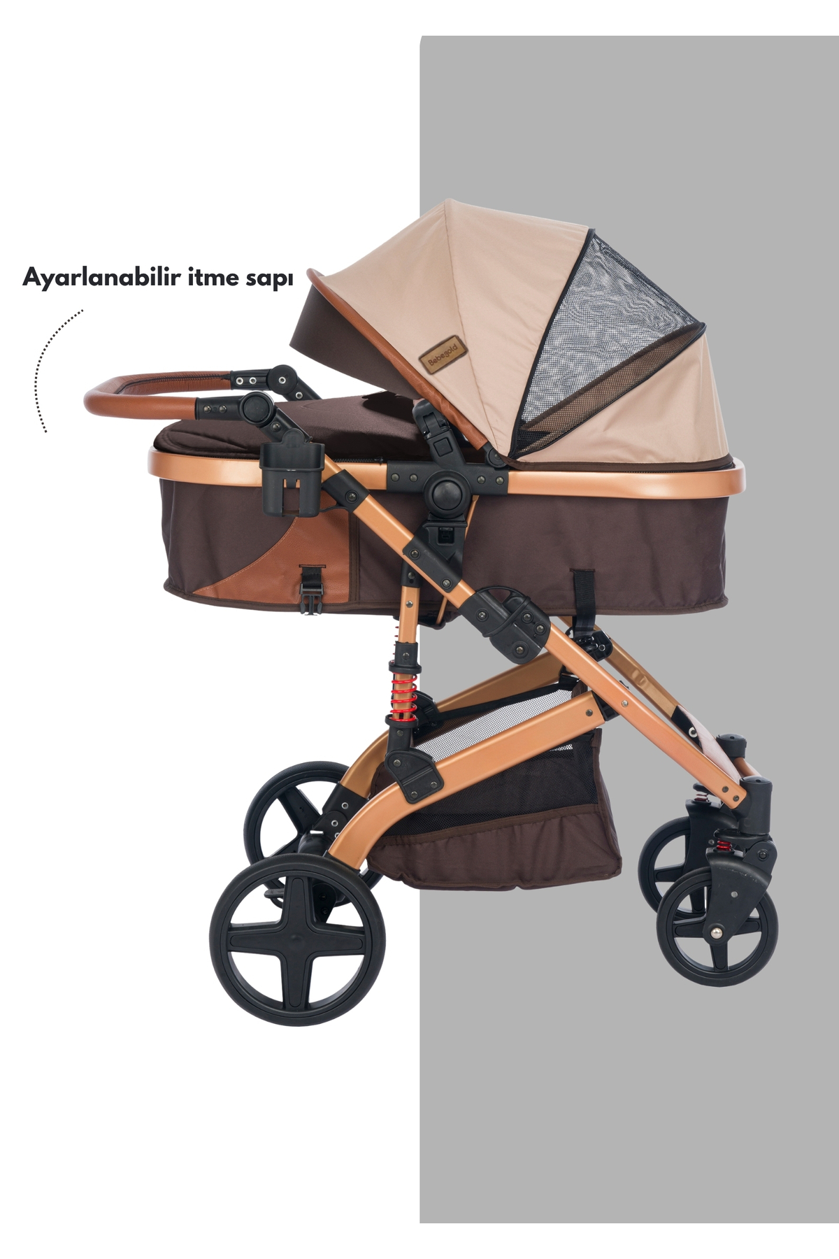 BEBEGOLD Truva Travel Sistem Bebek Arabası fotoğrafı 3 (önizleme)