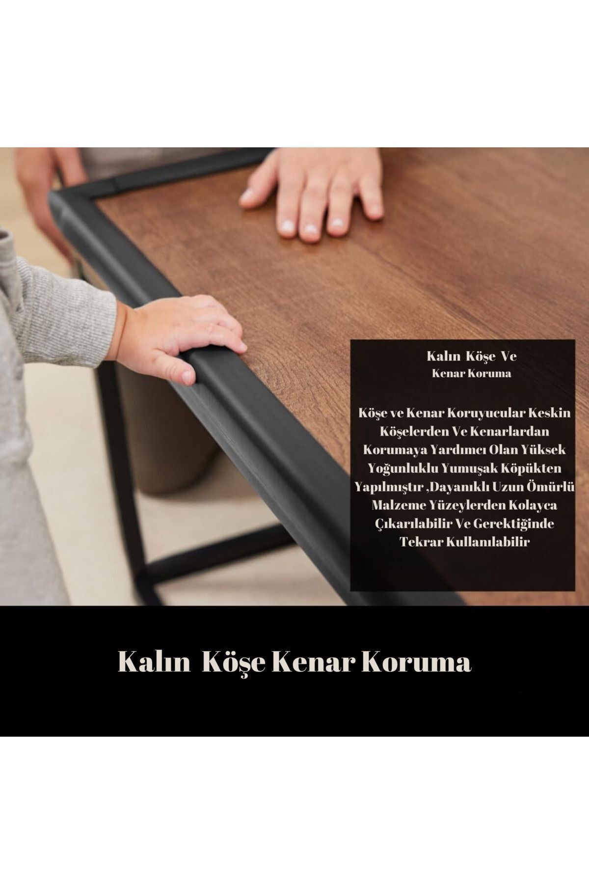 Miningaa 3M Bant Hediye 10 Metre Kenar Koruyucu + 10 Adet Mürdüm Renk Köşe Koruyucu Esnek Ve Yumuşak Kauçuk fotoğrafı 5 (önizleme)