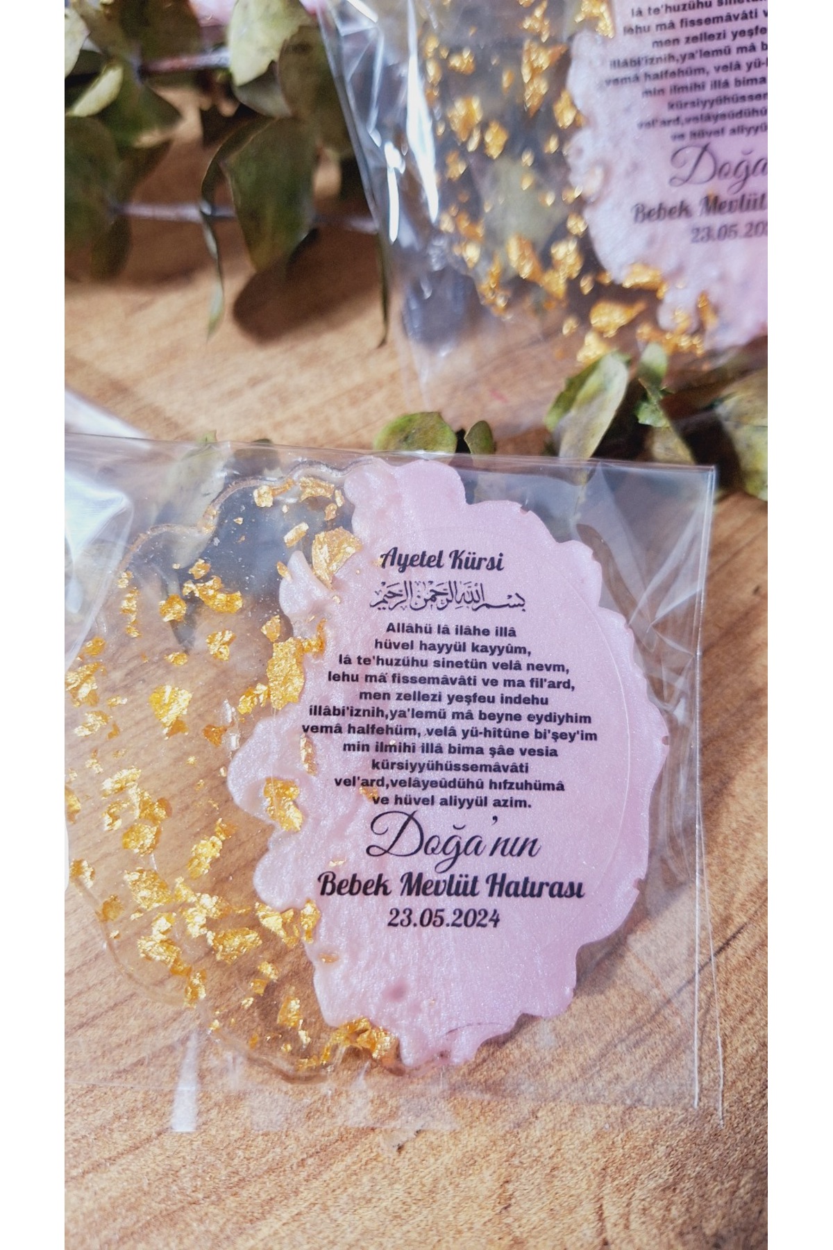 SevgiliAtolyemm Pembe Epoksi Magnet 10 Adet Sünnet Doğum Günü Mevlüt Hediyelik fotoğrafı 2 (önizleme)