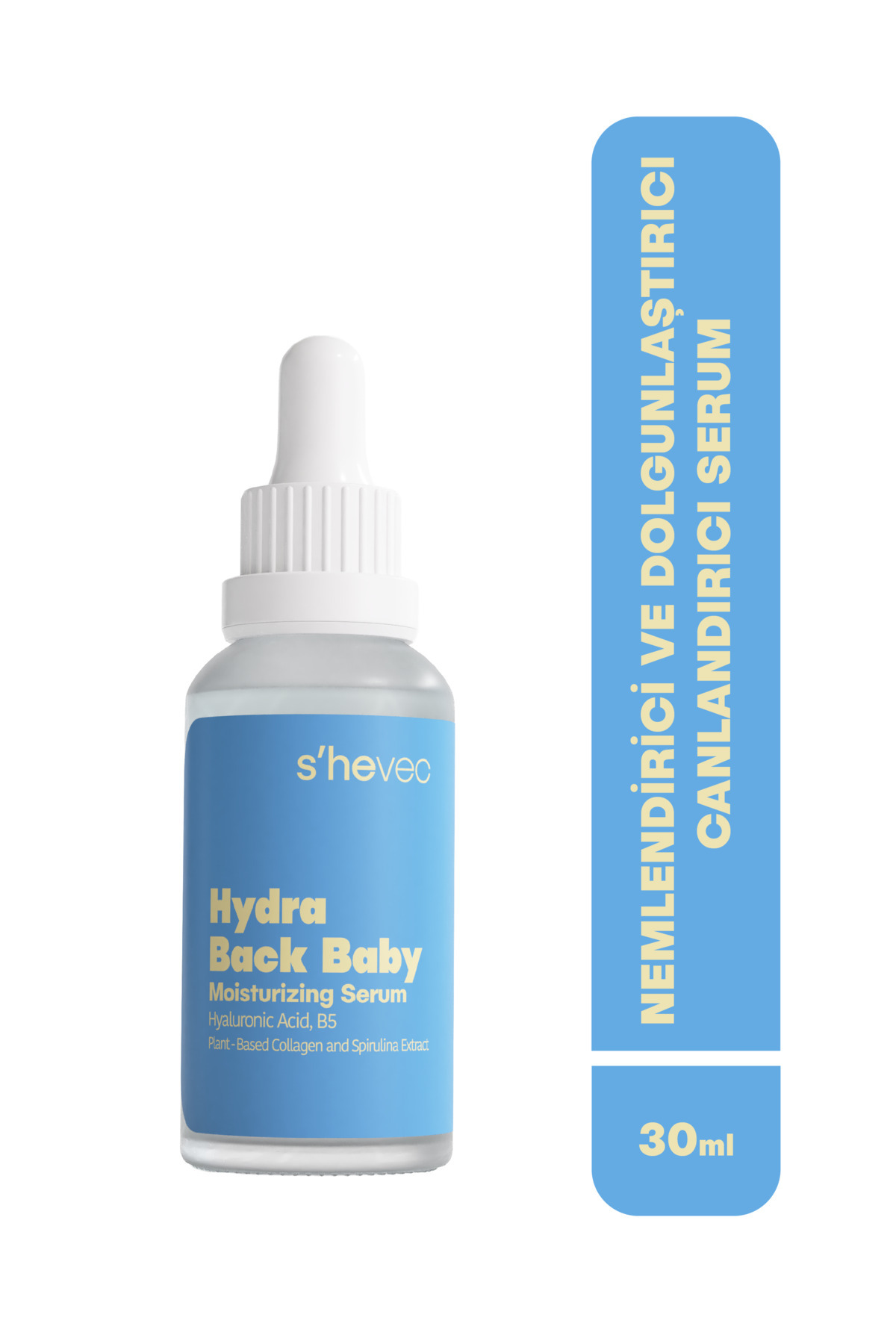 SHE VEC HYDRA BACK BABY - Hyaluronik Asit Yoğun Nemlendirici ve Dolgunlaştırıcı Cilt Serumu 30ml