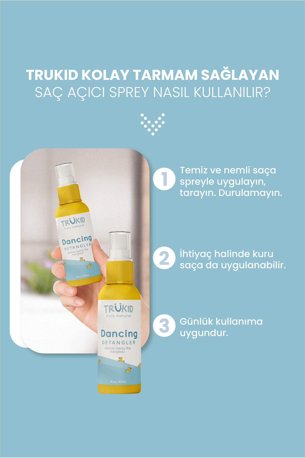 Trukid Kolay Tarama Sağlayan Saç Açıcı Spray 207 ml fotoğrafı 4 (önizleme)