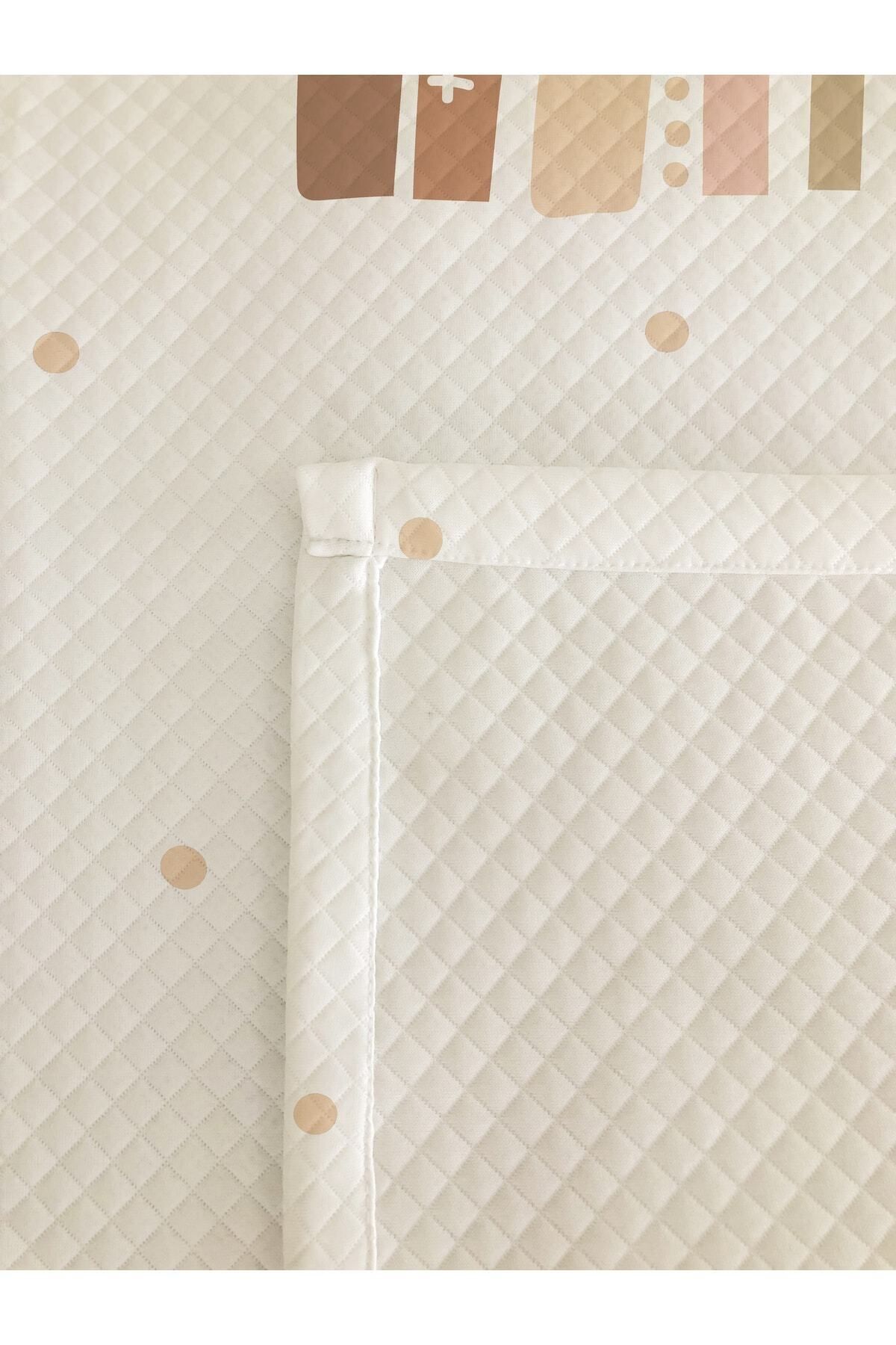 Evmila Gökkuşağı Desenli Bebek Ve Çocuk Baskılı Tek Kişilik Pike Takımı 160x230 Beyaz fotoğrafı 5 (önizleme)