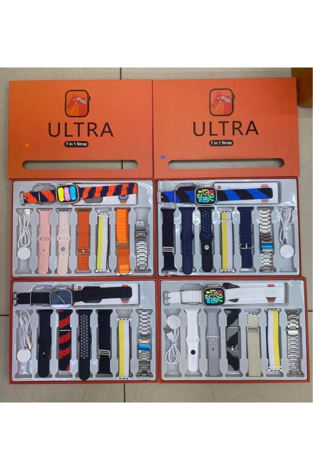 teknotrust İthalatçı Garantili Watch 9 Ultra 7 Kordonlu Set 49mm 2.03 Inç Sesli Arama Bildirim Unisex