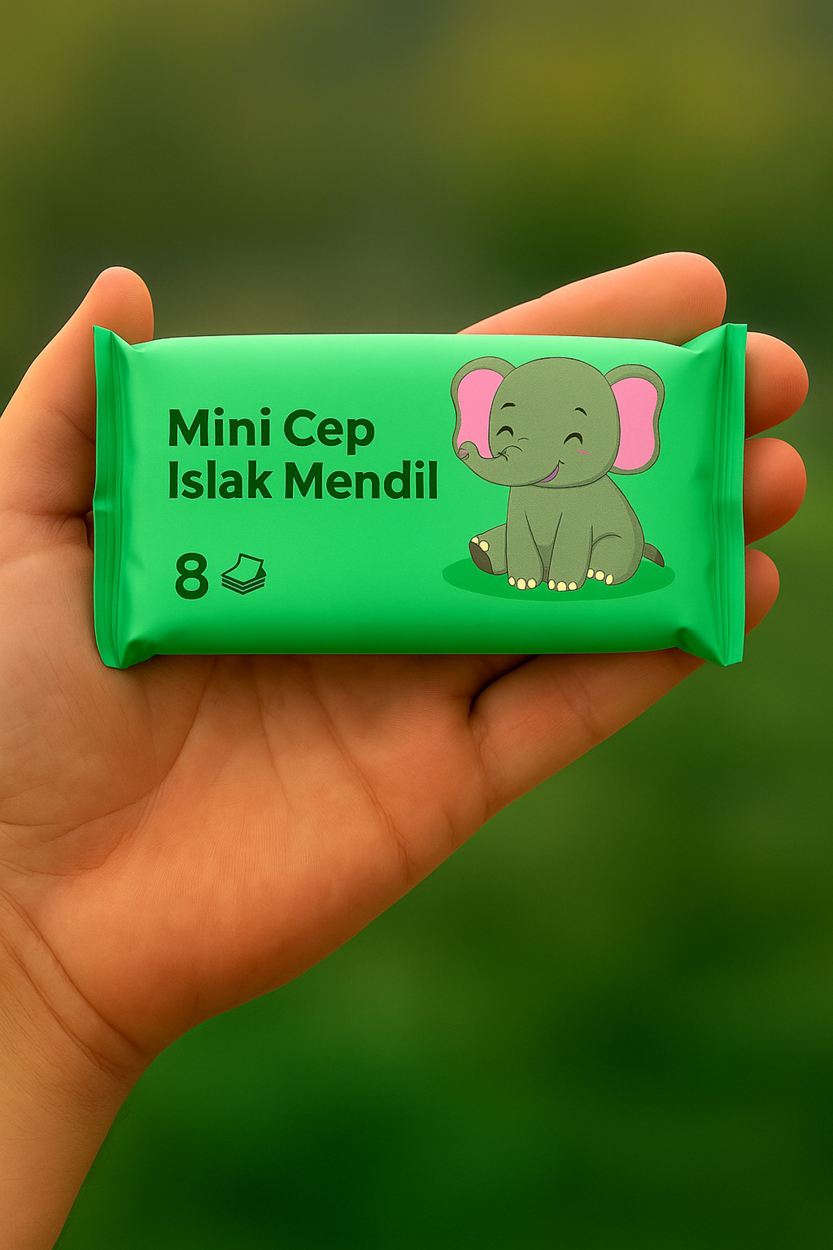 Tuppee Mini Cep Islak Mendili 4 Paket 8'li – Sevimli Hayvanlar Serisi – Alkolsüz & Parfümsüz (4 x 8 x 8) fotoğrafı 5 (önizleme)
