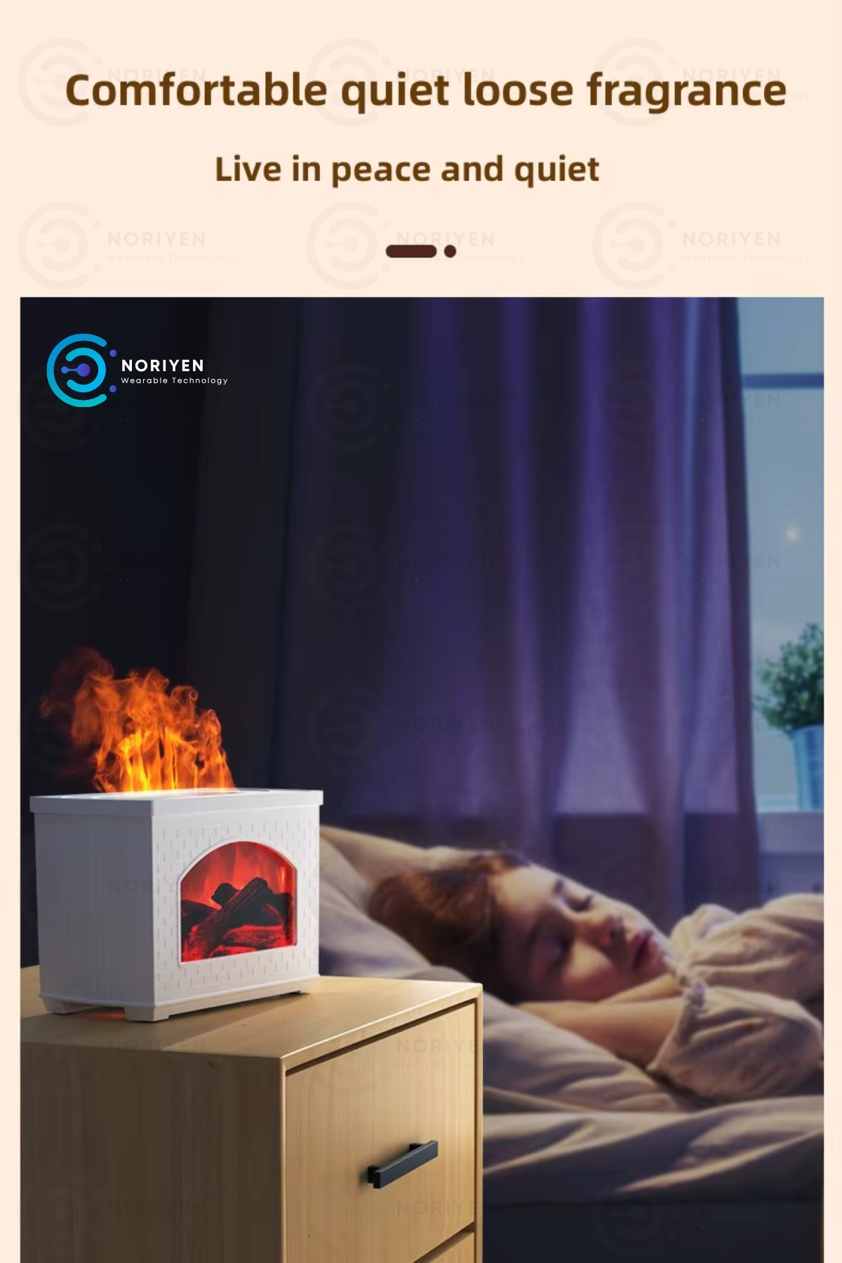 Yeni Nesil Bonfire Şömine Hava Nemlendiricisi 270 ML Renkli Gece Işığı Buhar Makinesi Aroma Difüzör