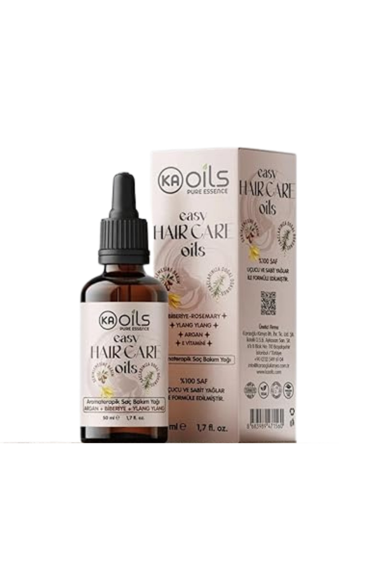 Easy Hair Care Doğal Saç Bakım Yağı 50 ml | Biberiye, Argan, Ylang Ylang | Gürleştirici Etki — TYCXJ8MX2N172737151078721 — تصویر 7 از 7