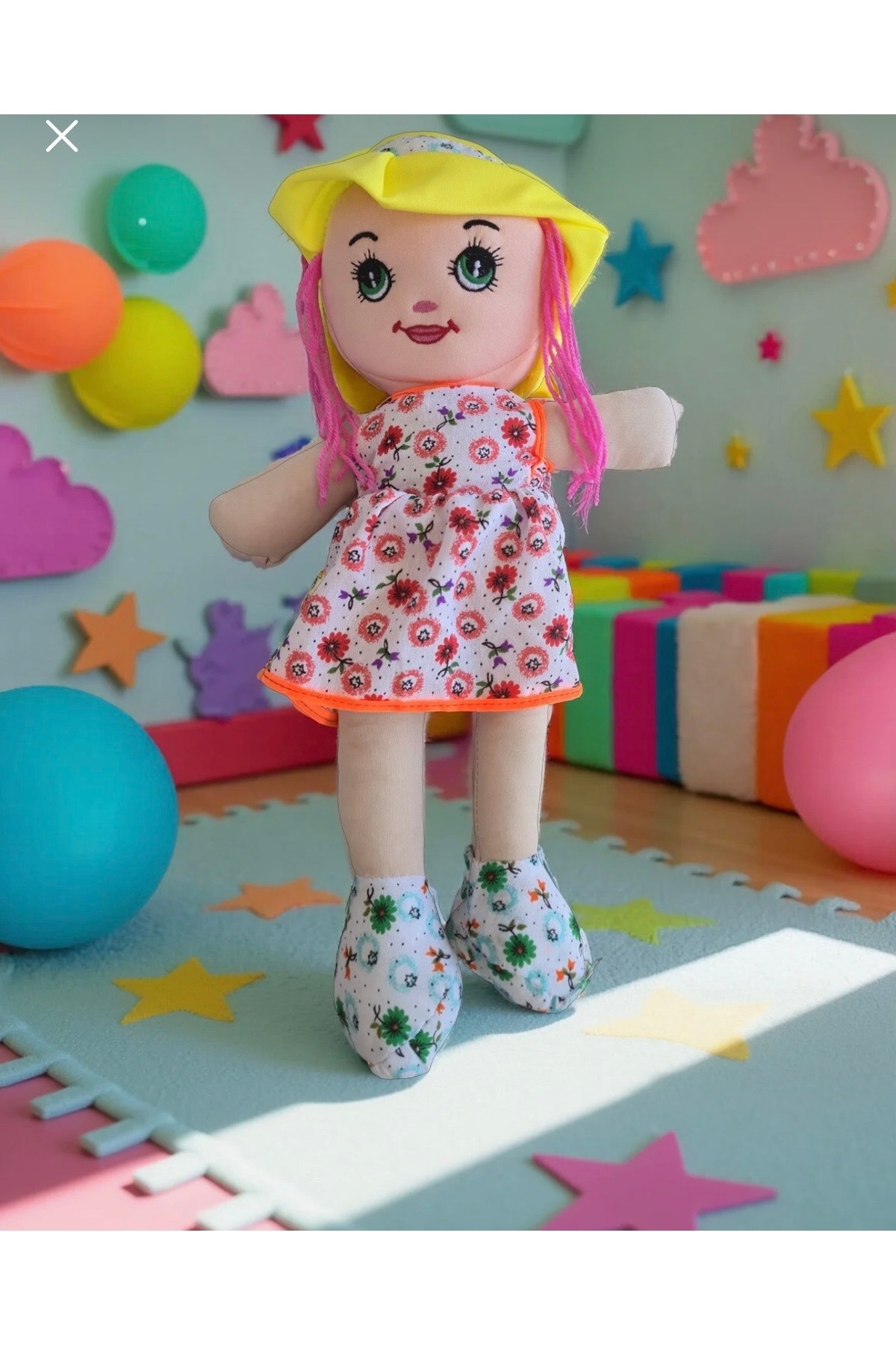 grsoyuncak Bez Bebek Sıla 3lü Set Gönderilecek 50cm Pembe-Sarı-Mor Renk fotoğrafı 6 (önizleme)