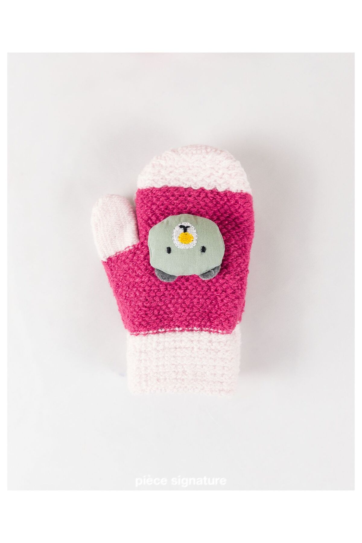 PIECE SIGNATURE Aksesuarlı %100 Acrylic Bebek Eldiven ( 1-3 Yaş ) fotoğrafı 3 (önizleme)