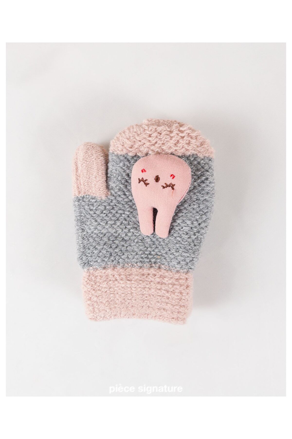 PIECE SIGNATURE Aksesuarlı %100 Acrylic Bebek Eldiven ( 1-3 Yaş ) fotoğrafı 4 (önizleme)