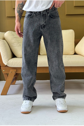 corfixman Baggy Gri Taşlama Pantolon