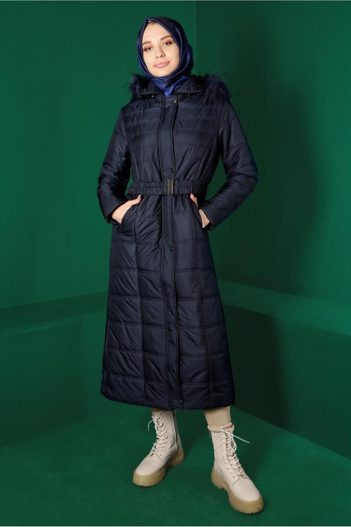 آلوینا کت پفی آستردار خزدار ۹۰۳۲۱