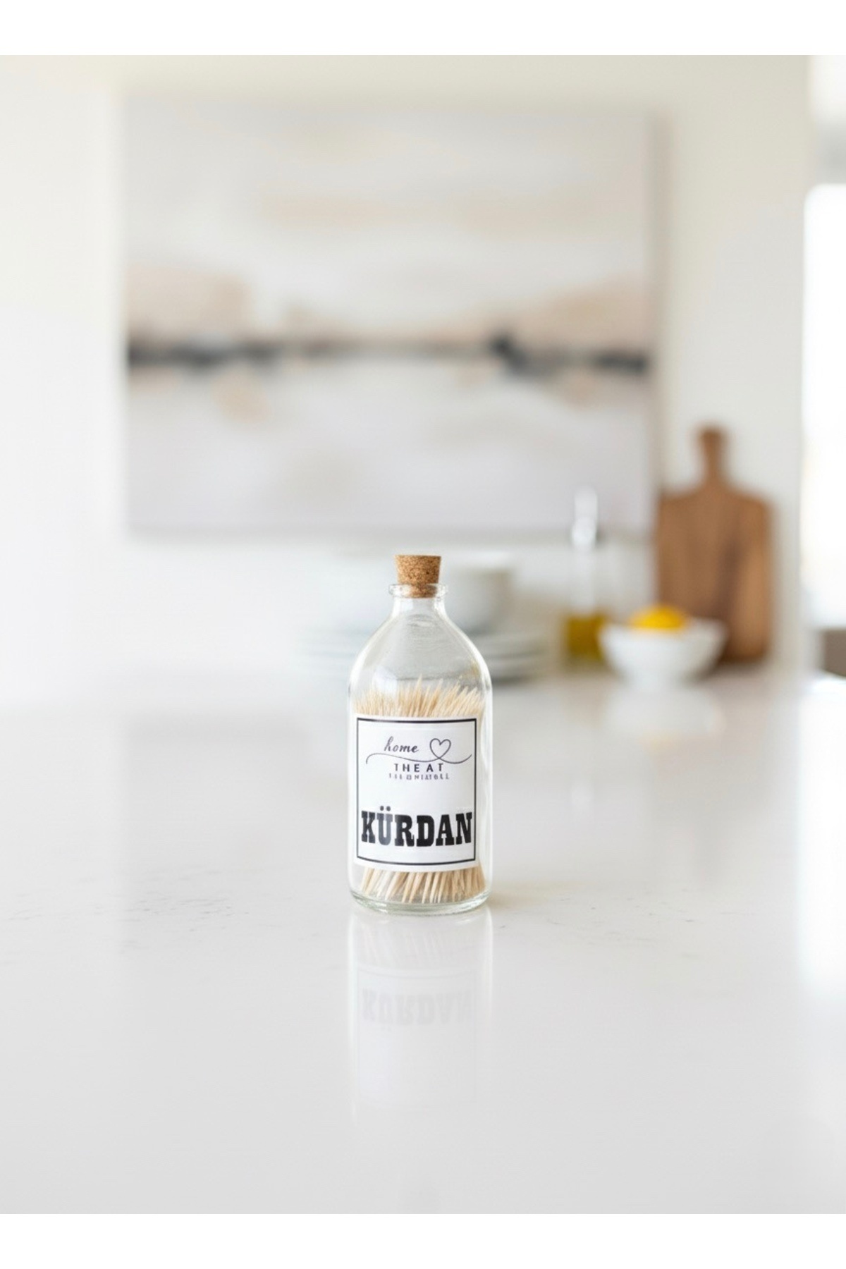 The Ay Kürdan Cam Şişeli Toothpick