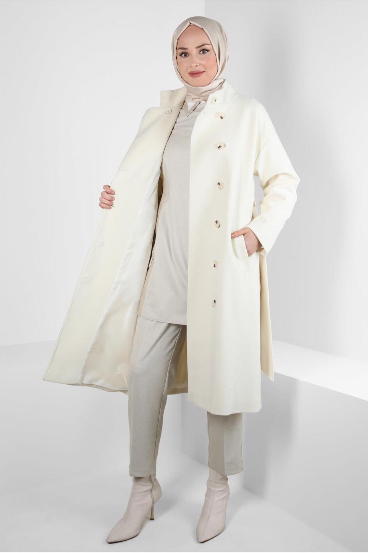 آلوینا کت کمربنددار ۹۰۴۵۷