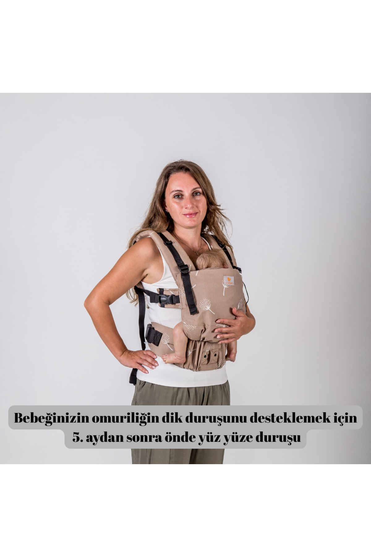 Lufasling Bebek Kangurusu, Ergonomik, Organik Pamuk, Civra fotoğrafı 5 (önizleme)