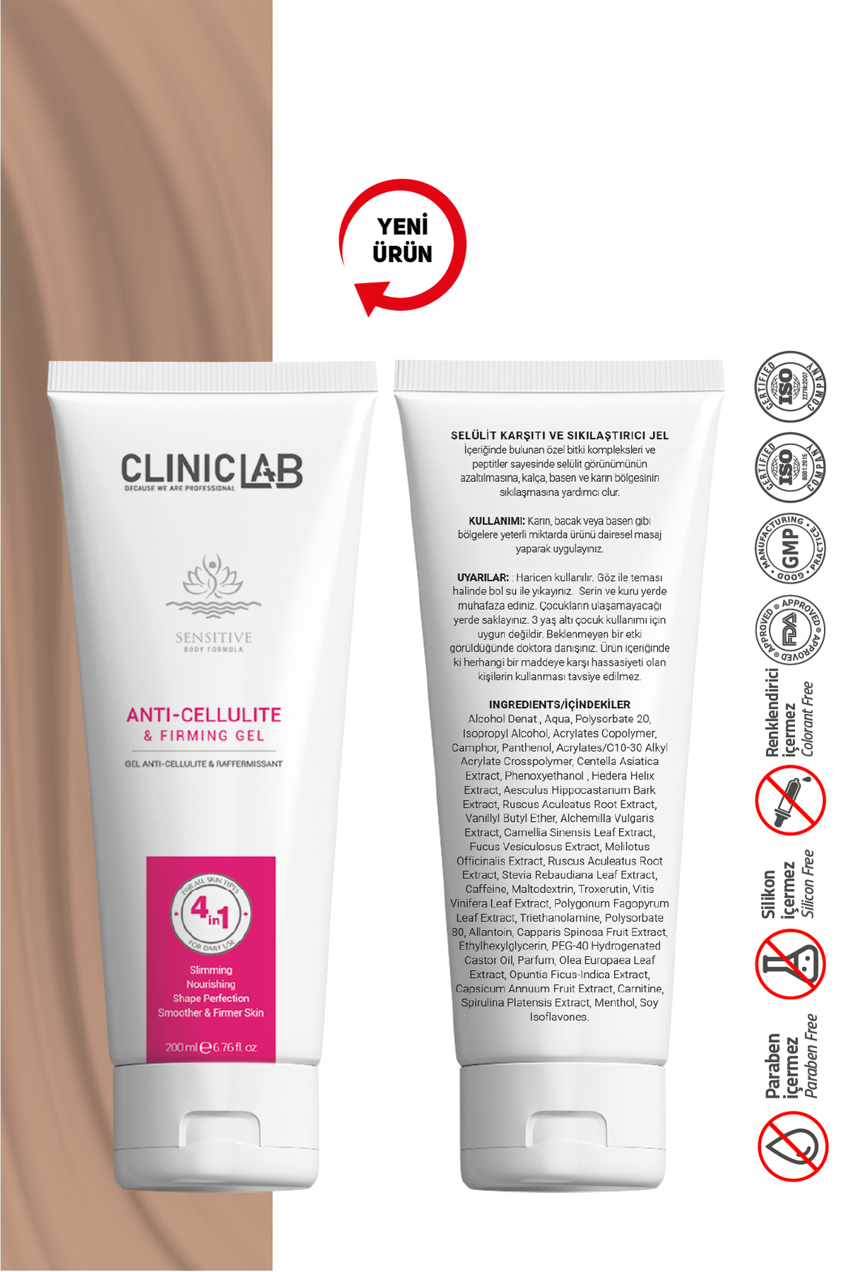 Selülit Karşıtı Sıkılaştırıcı Jel 200 Ml — 8684808758343 — تصویر 6 از 6