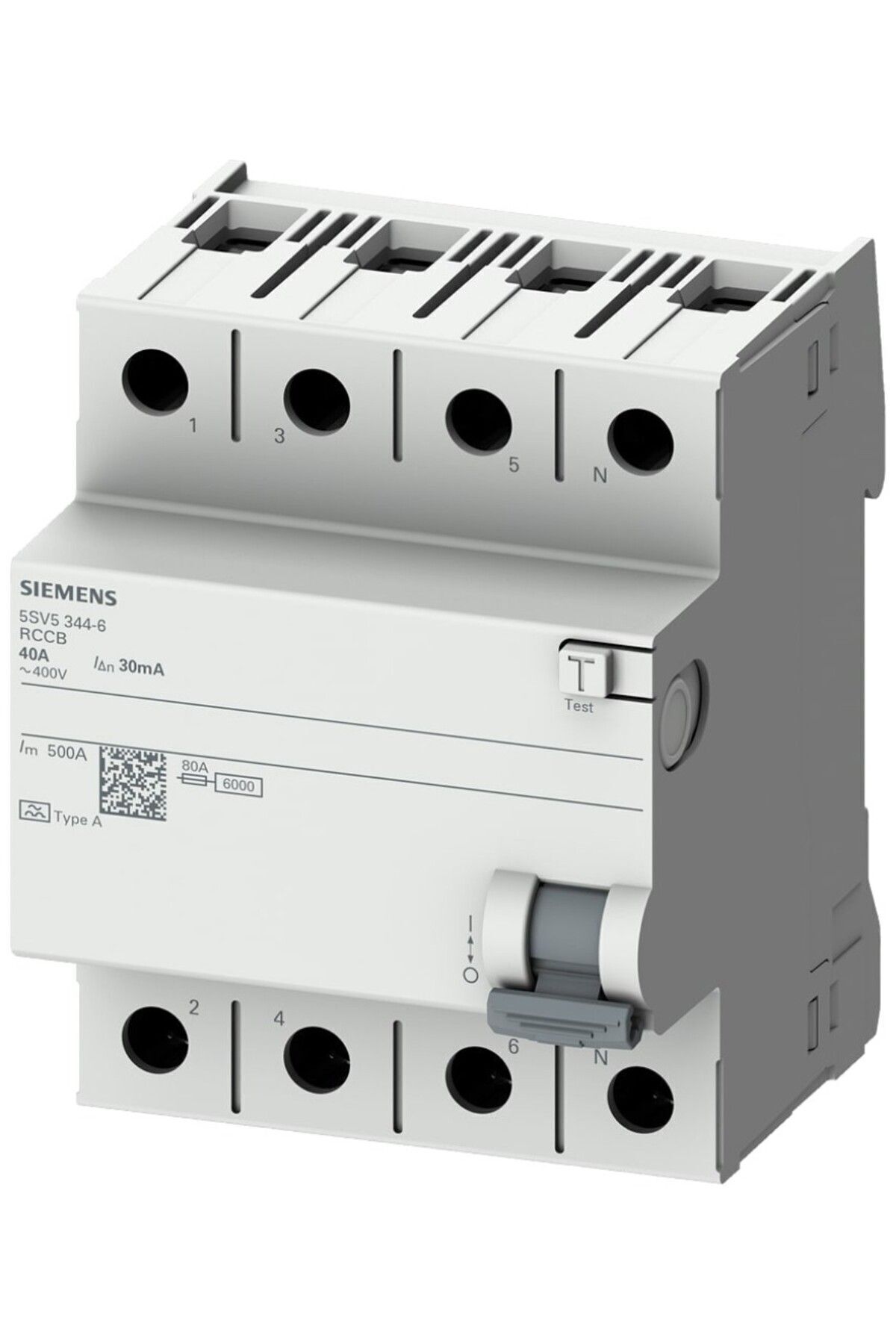 Siemens Trifaze 63a 30mA A tipi Kaçak Akım Koruma Rolesi 400v 4 Pol 5sv5346-6