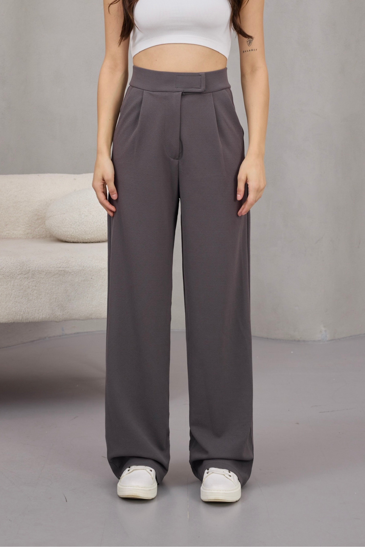 Women's Lycra Velcro Closure Wide Leg Palazzo Pants
