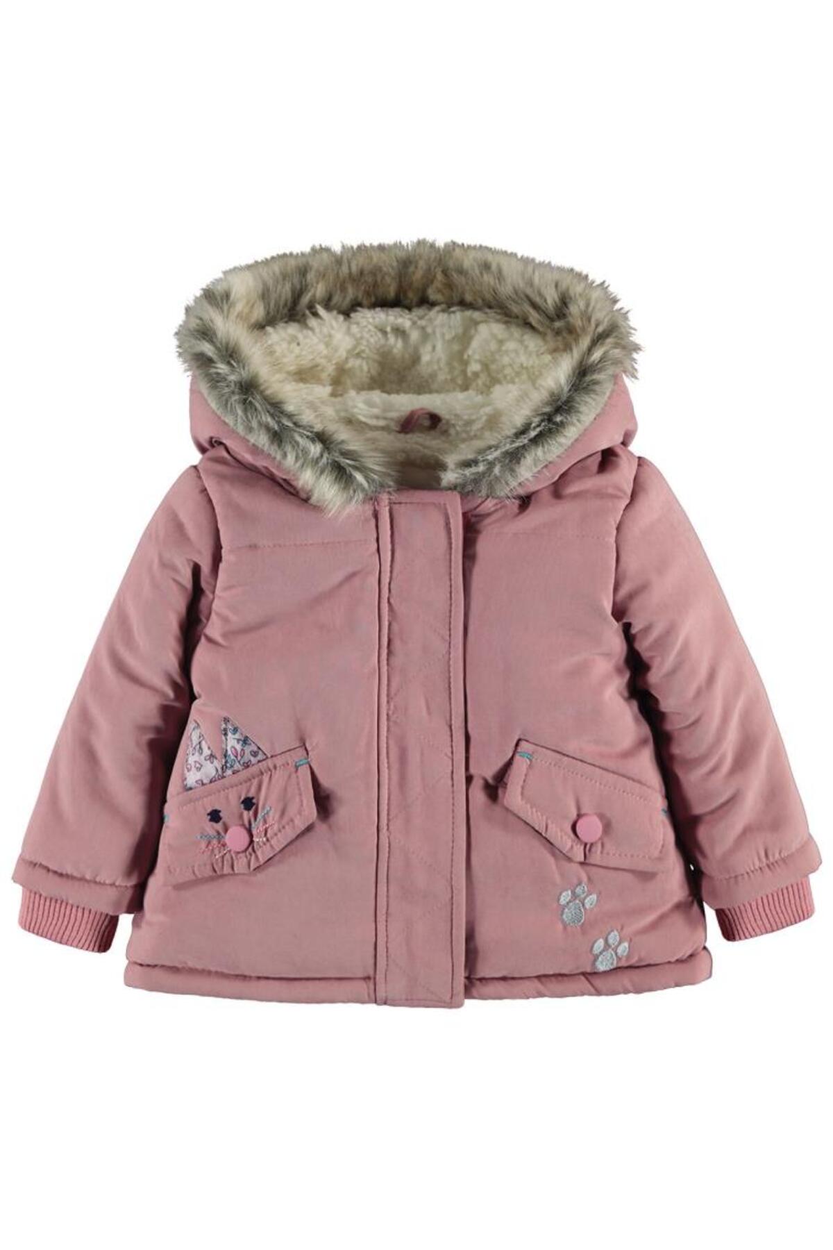 Civil Baby Tavşan Kulak Nakışlı 6-18 Ay Mont - Pudra fotoğrafı 2 (önizleme)