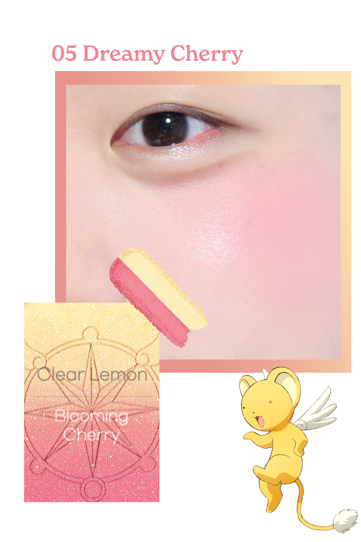 هایلایتر براق دو رنگ، رژگونه Pure Blushed Custom Cheek 005، دریمی چری — صورتی ۷۸۳۹ — تصویر 3 از 7
