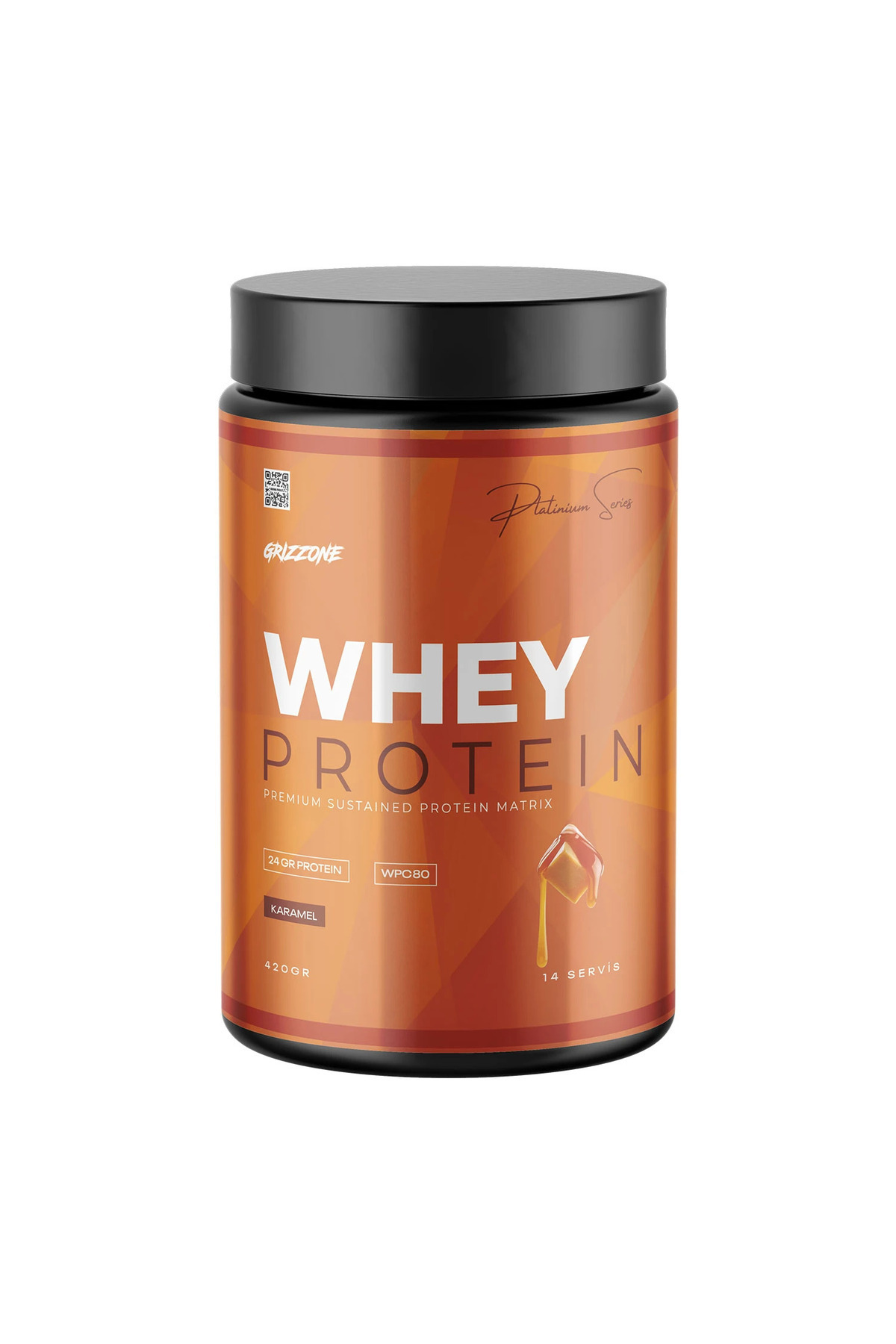 GRIZZONE Whey Proteın Pro 420 Gr ( Karamel )